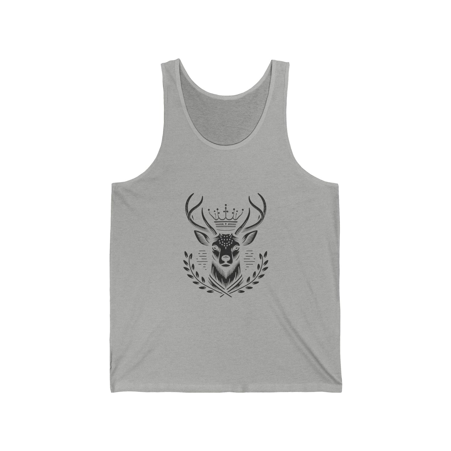 Majestic Stag Unisex Jersey Tank - Cool & Trendy Graphic Tee for Nature Lovers - Oh Deer Lord
