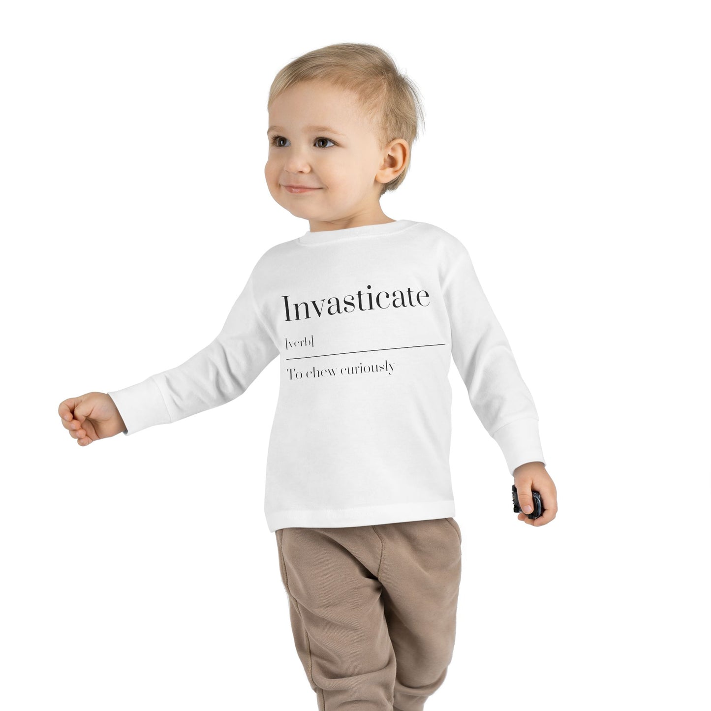 Toddler Long Sleeve Tee with Inspirational Quote, Cute Kids Shirt, Kids Gift, Motivational Toddler Apparel, Cozy Everyday Top