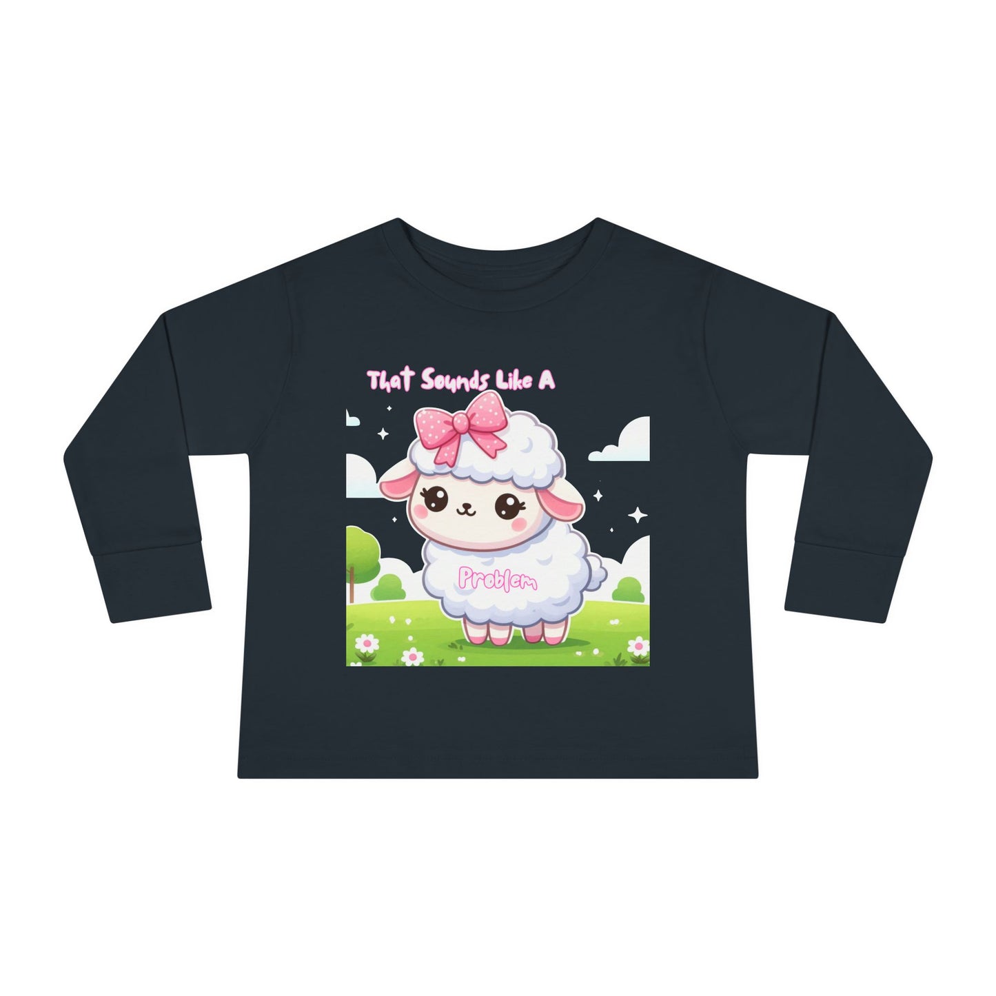 Cute Toddler Long Sleeve Tee - "That Sounds Like A Party" Design
