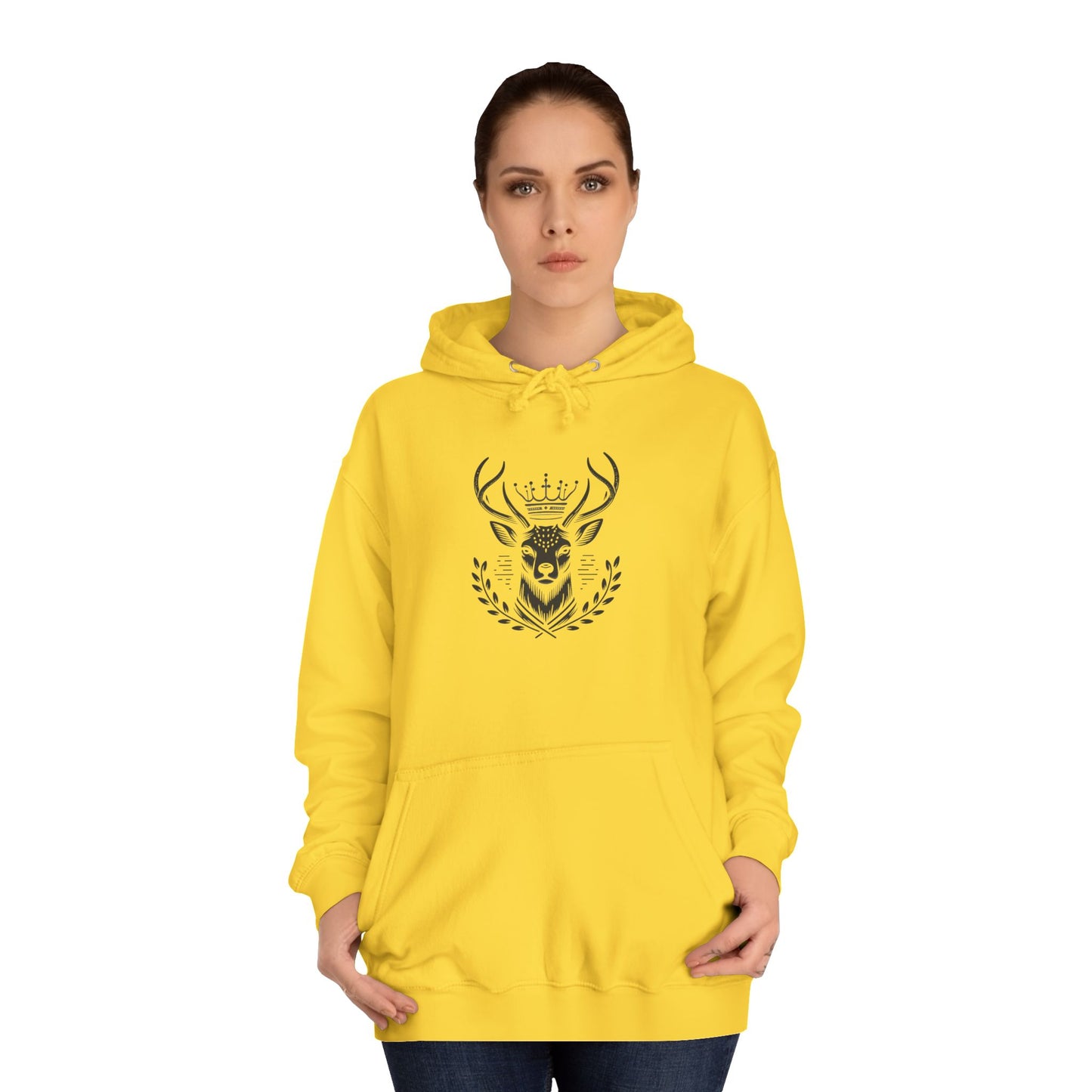 Stylish Unisex College Hoodie with Unique Design, Perfect for Casual Wear, Gifts, College Events, Fall Fashion, and Cozy Lounging - Oh Deer Lord