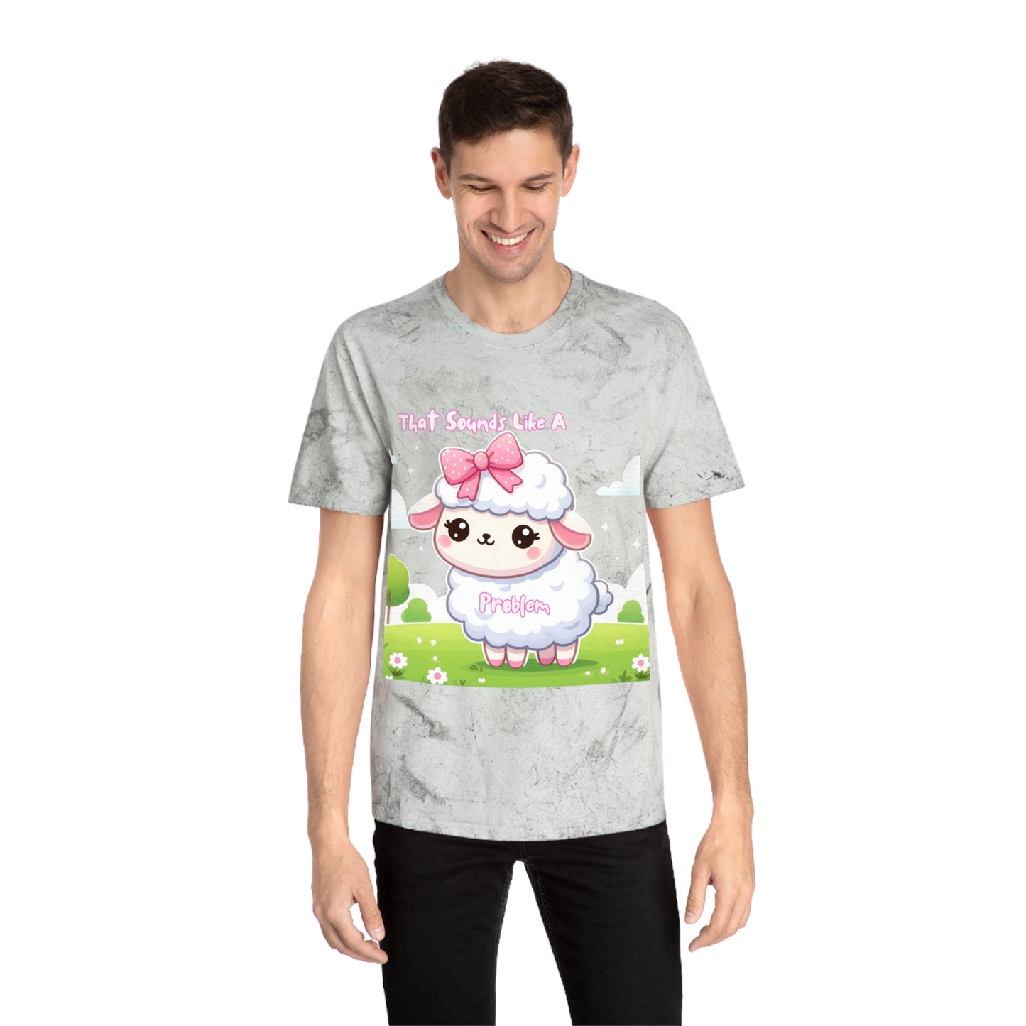 Colorful Cartoon Sheep T-Shirt - Perfect for Animal Lovers & Fun Events!