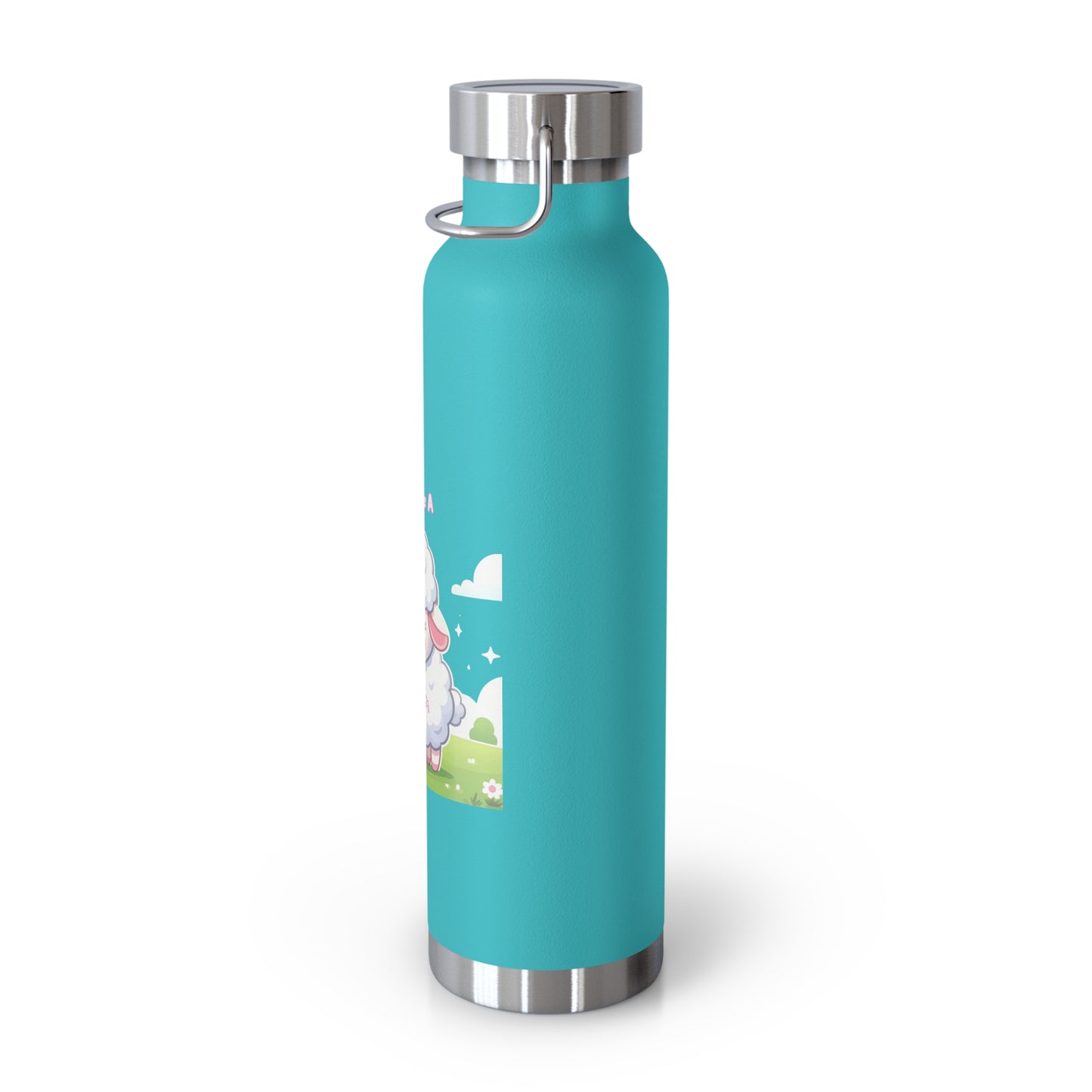 Cute Sheep Insulated Water Bottle - 22oz, Perfect Gift for Animal Lovers