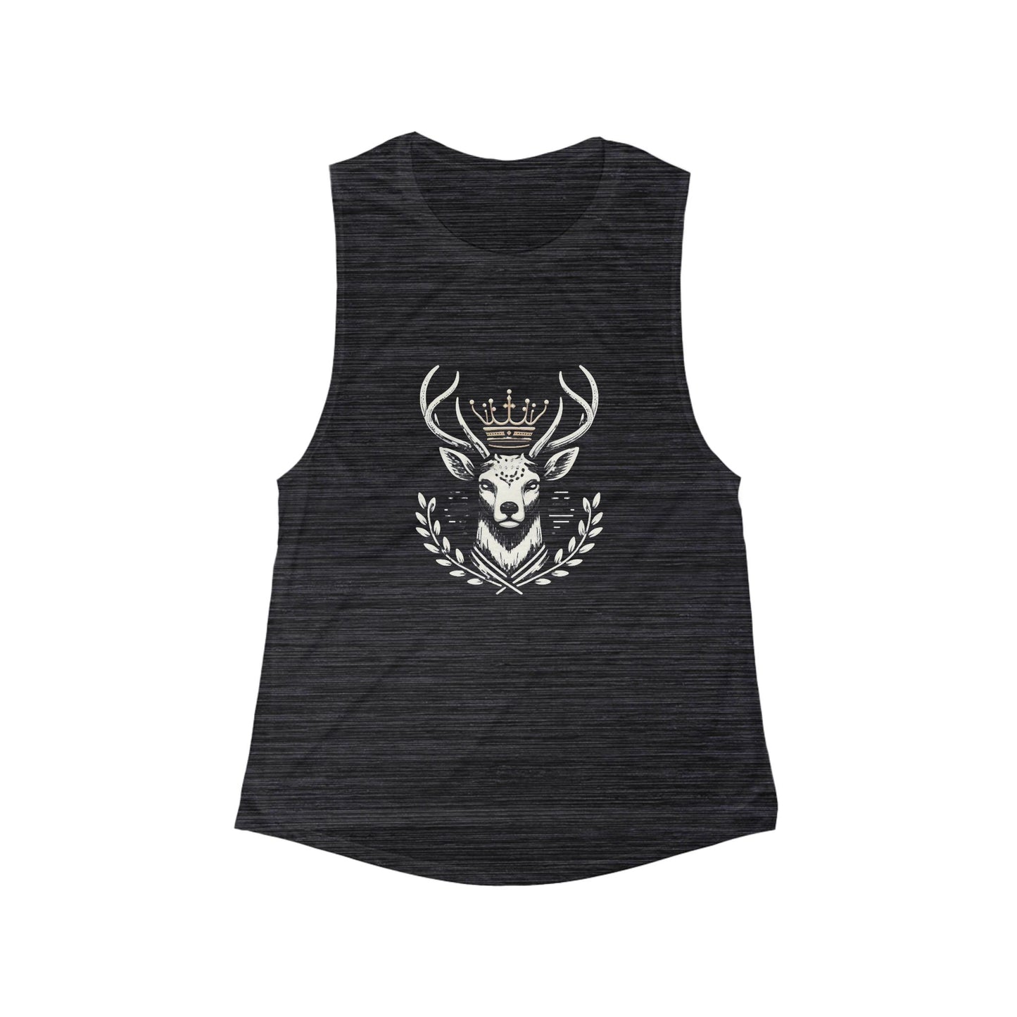 Royal Deer Women's Flowy Muscle Tank - Stylish & Comfortable Activewear - Oh Deer Lord