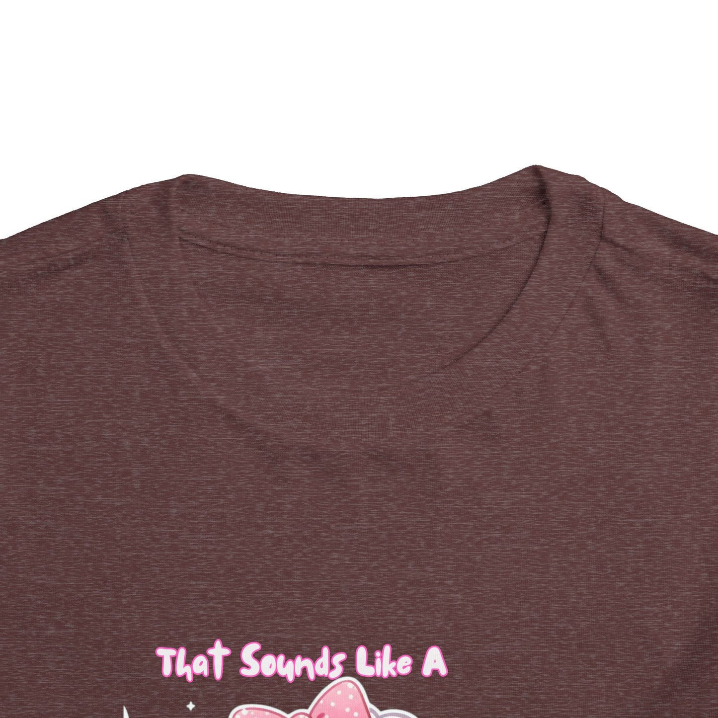 Cute Toddler Short Sleeve Tee - 'Tied Softly Like A Pretty Lamb' Design