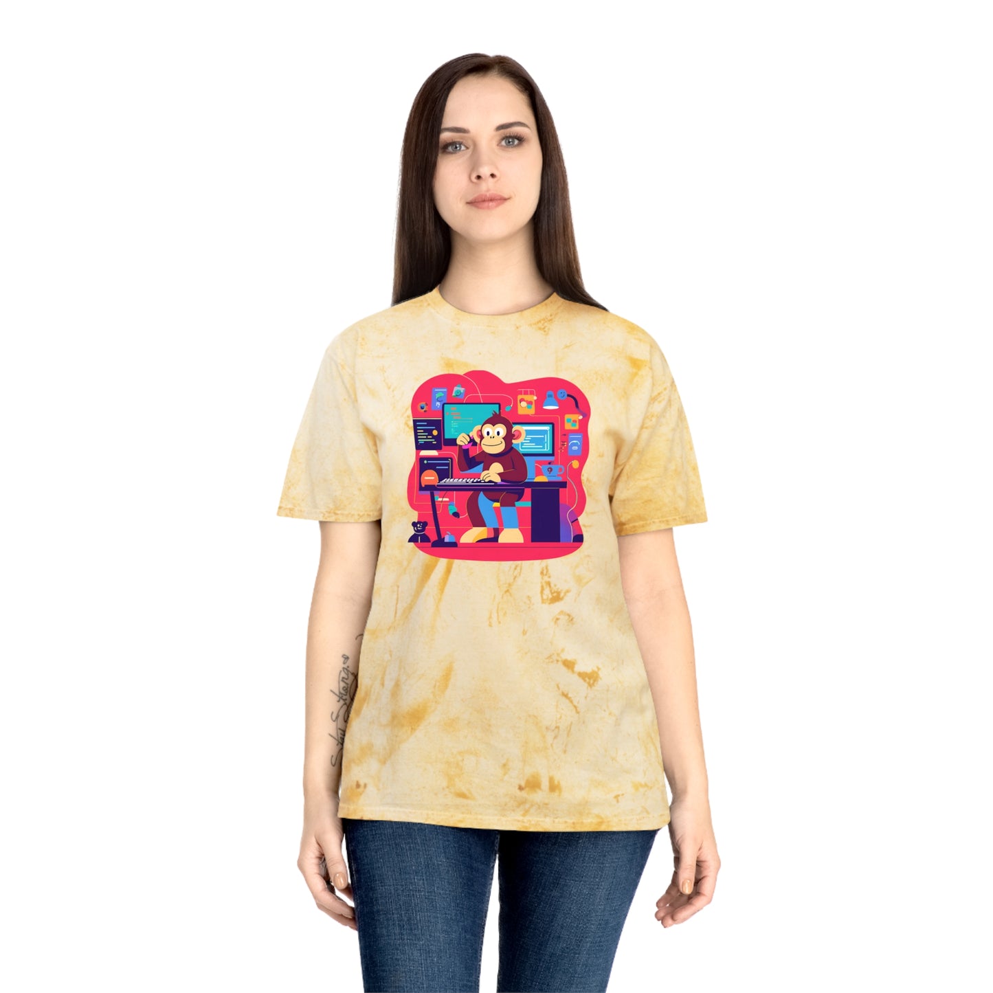 Colorful Gamer T-Shirt | Unisex T-Shirt for Tech Lovers, Video Game Merch, Fun Casual Wear, Unique Gift for Gamers