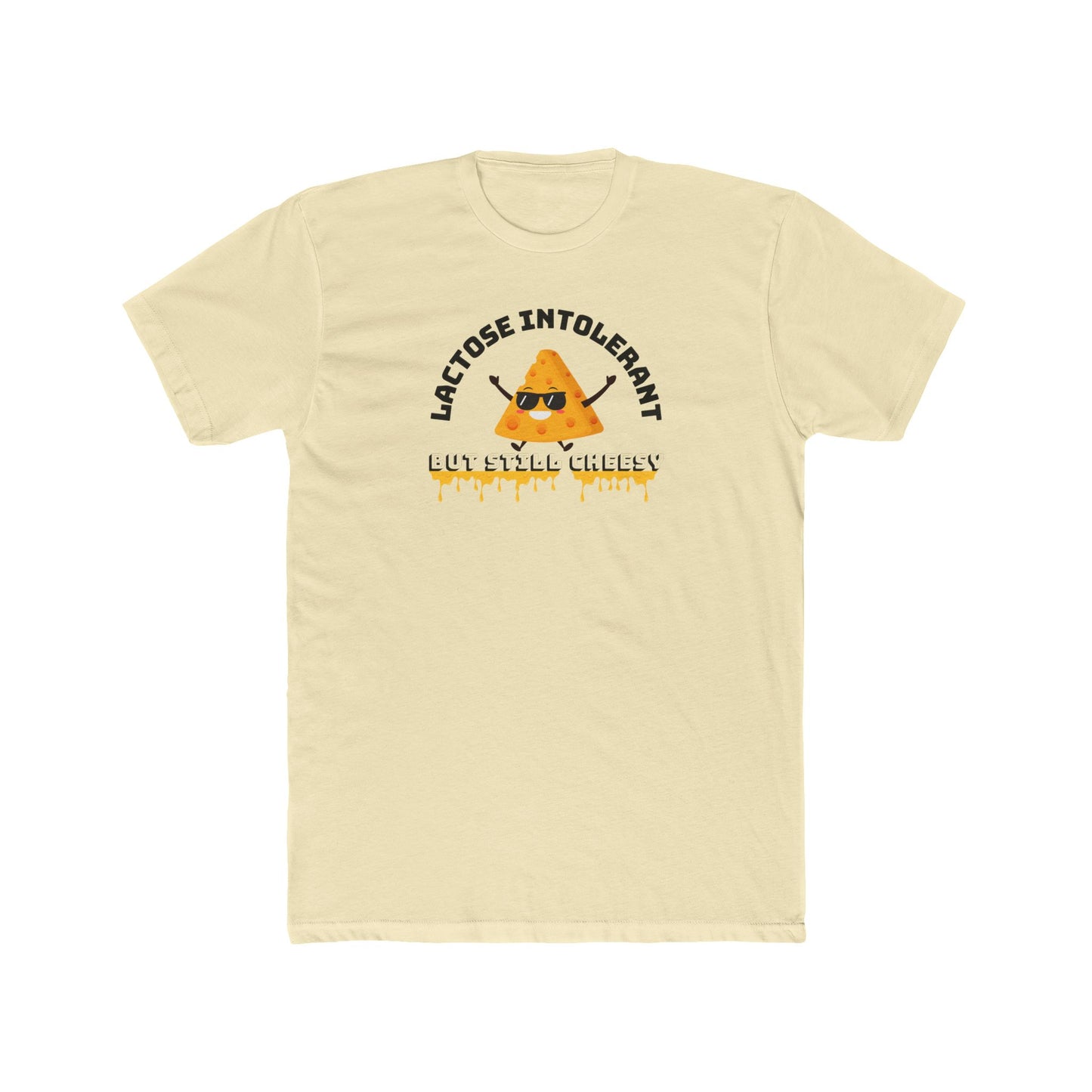 Lactose Intolerant Crew Tee, Funny T-Shirt, Gift for Dairy-Free Friends, Humor Apparel, Food Lover Shirt, Meme T-Shirt