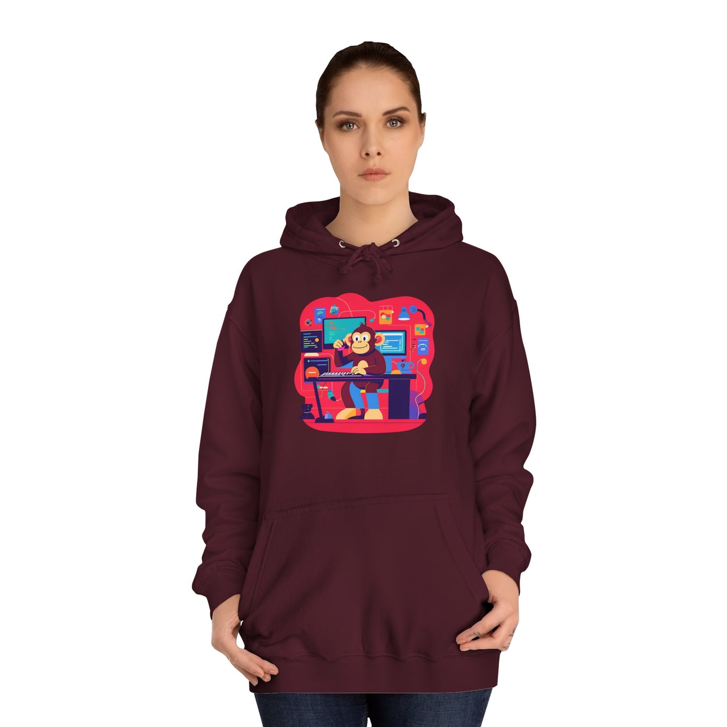 Colorful College Hoodie, Unisex Sweatshirt, School Spirit Wear, Gift for Students, Cozy Campus Apparel, College Graduation Gift