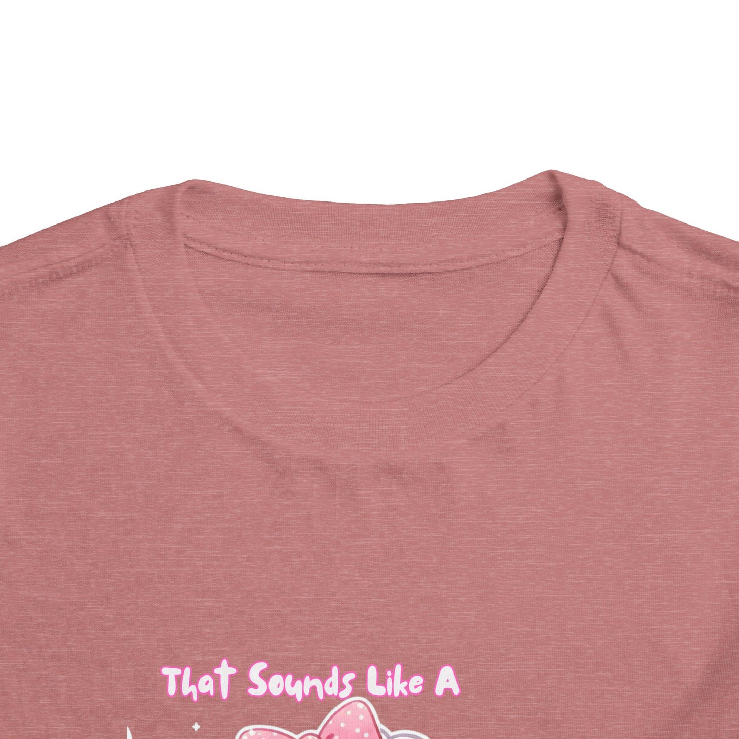 Cute Toddler Short Sleeve Tee - 'Tied Softly Like A Pretty Lamb' Design