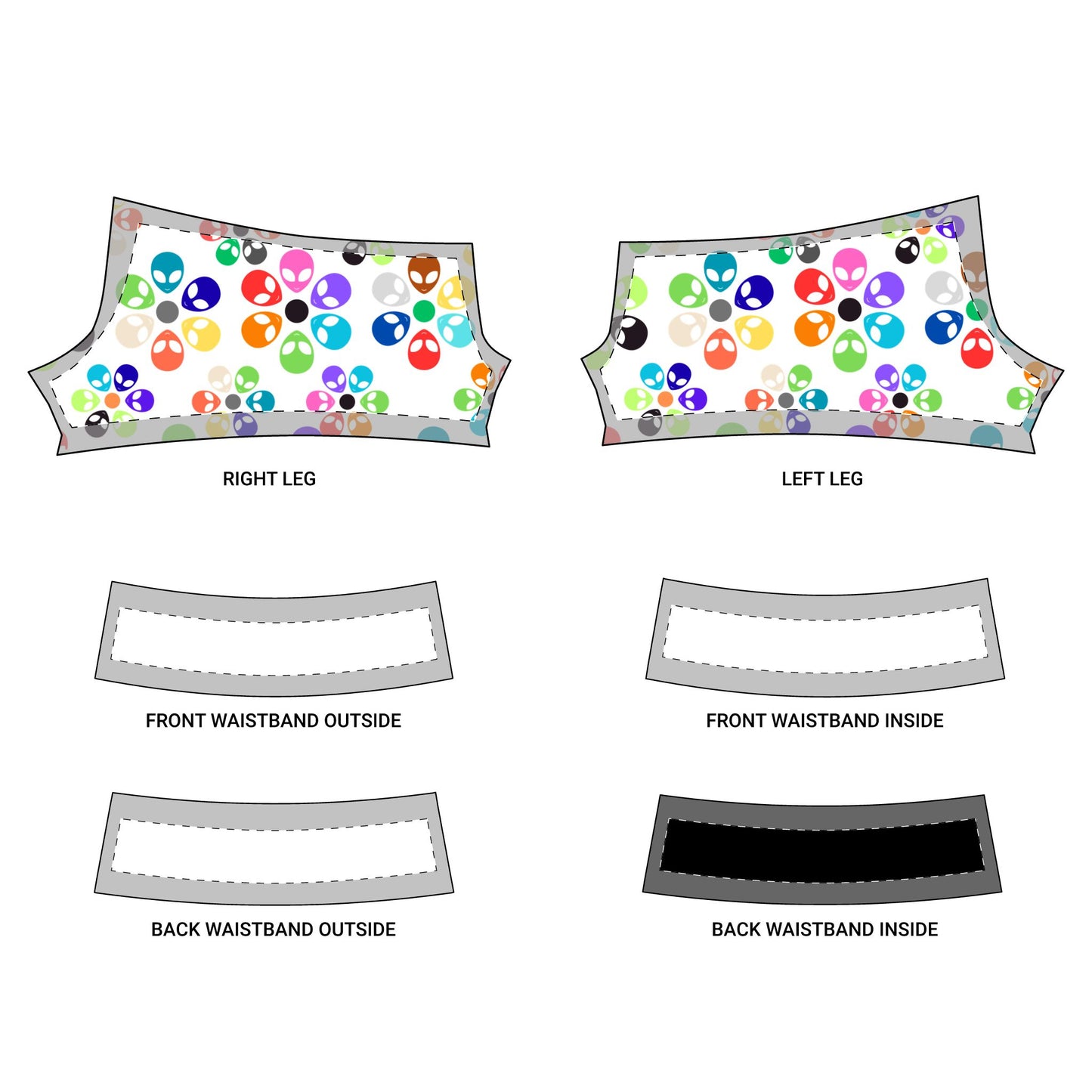 Vibrant Womens Yoga Shorts Colorful Athletic Shorts Fitness Apparel Gym Wear Spring Gift Active Lifestyle Alien Rainbow Flowers Purple