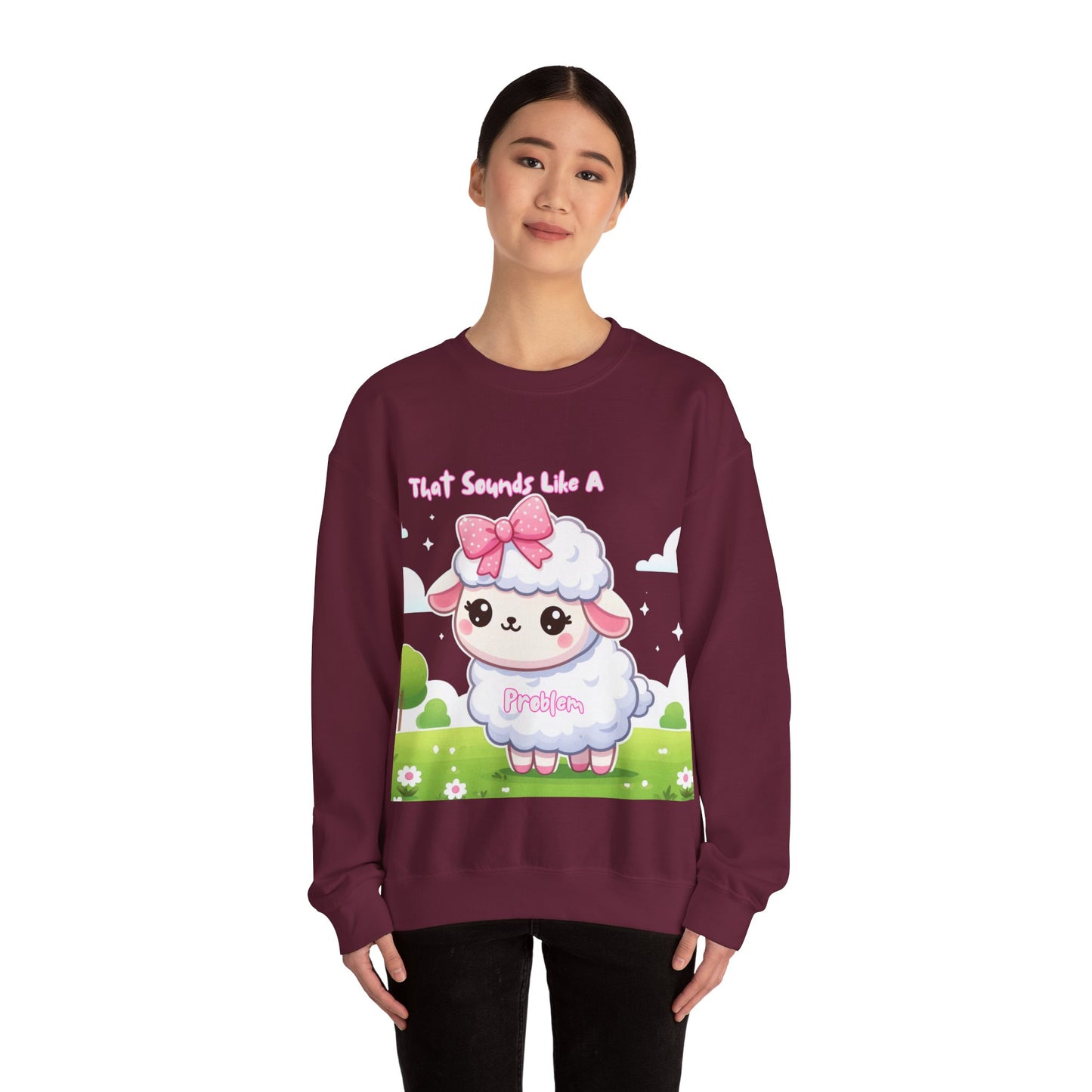 Ewe Problem - Unisex Heavy Blend™ Crewneck Sweatshirt