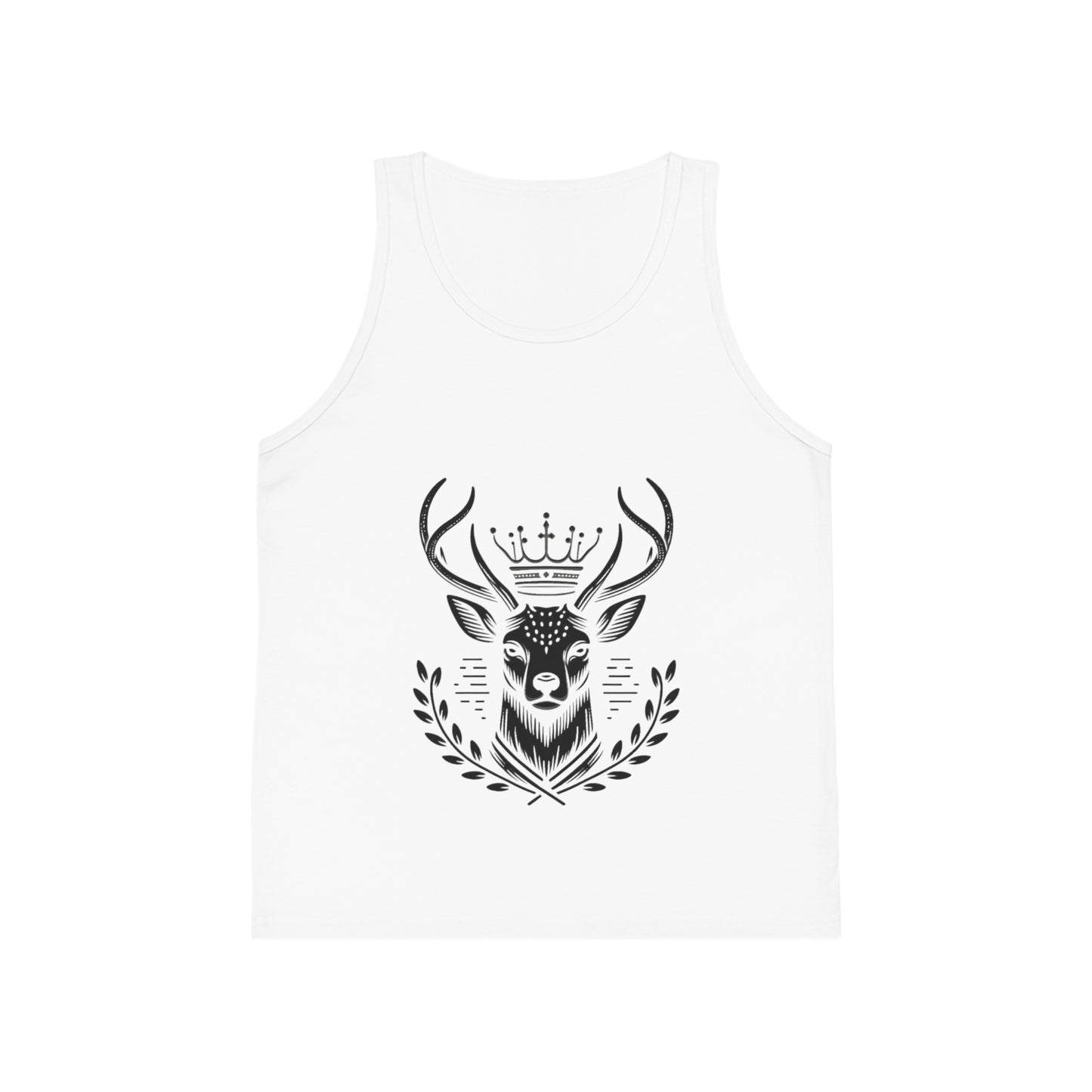 Kids' Jersey Tank Top - Majestic Crowned Deer Design - Oh Deer Lord