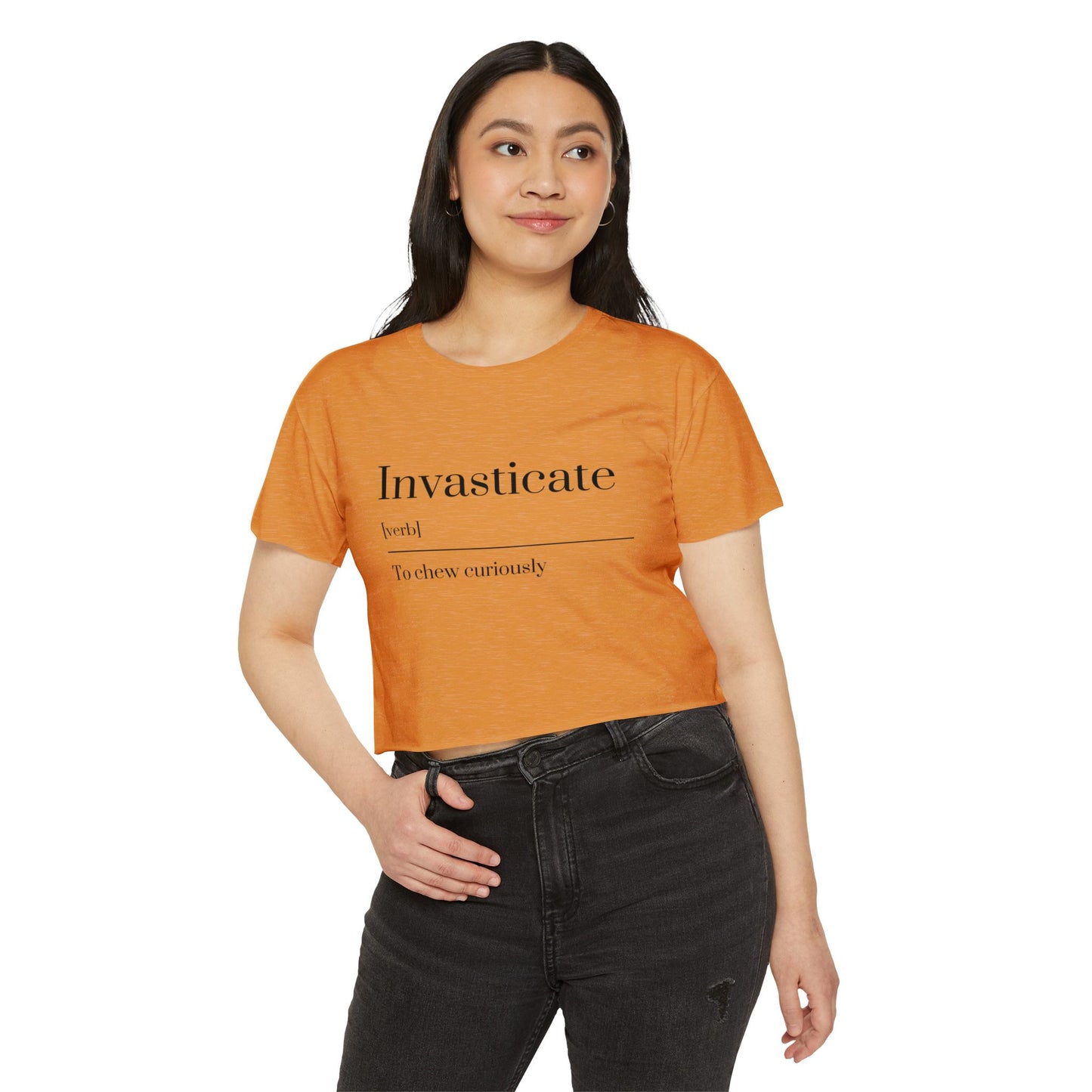 Invasticate Women’s Festival Crop Top | Fun Summer Style, Music Fest Top, Cute Gift for Her, Trendy Casual Wear, Cheeky Summer Tee