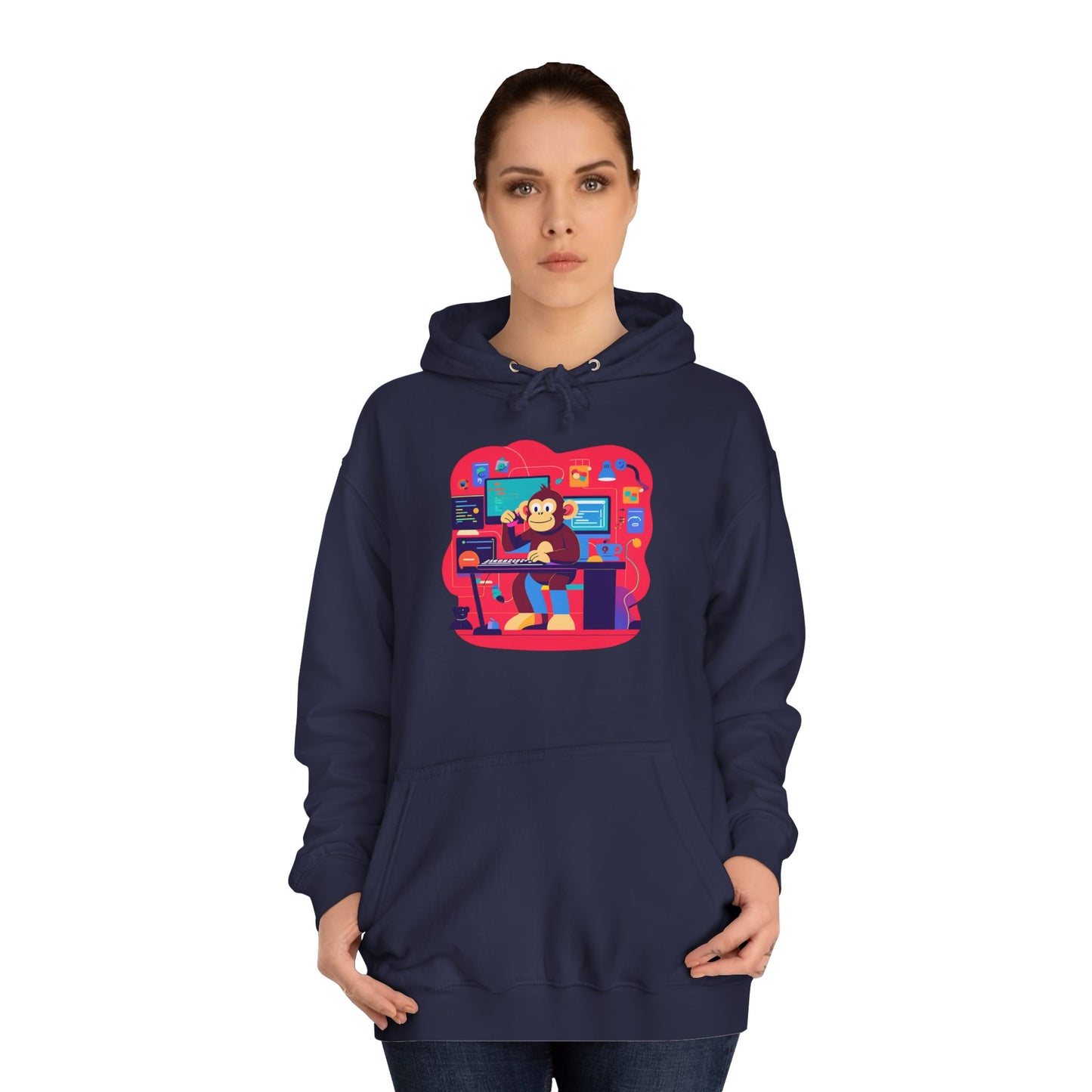 Colorful College Hoodie, Unisex Sweatshirt, School Spirit Wear, Gift for Students, Cozy Campus Apparel, College Graduation Gift