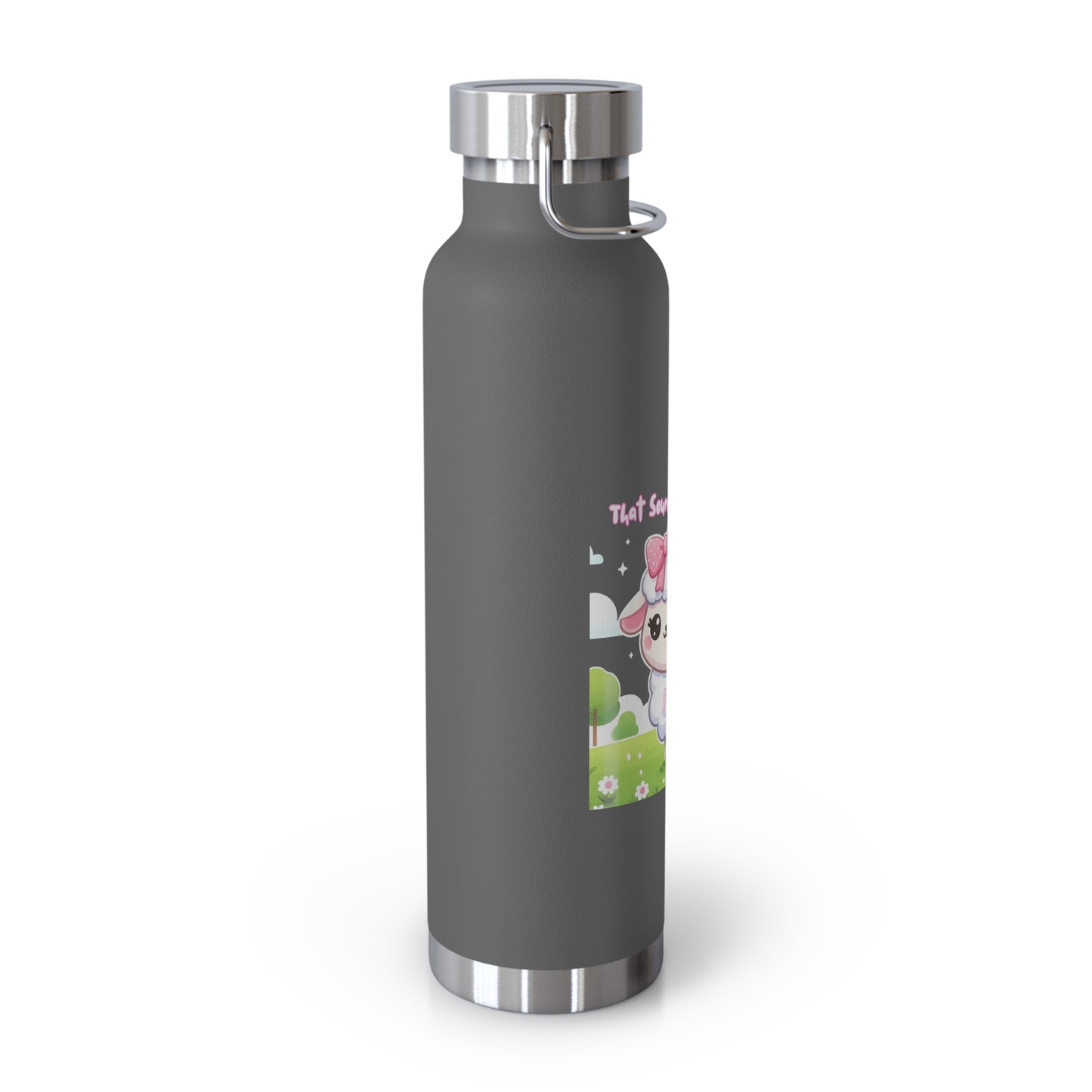 Cute Sheep Insulated Water Bottle - 22oz, Perfect Gift for Animal Lovers