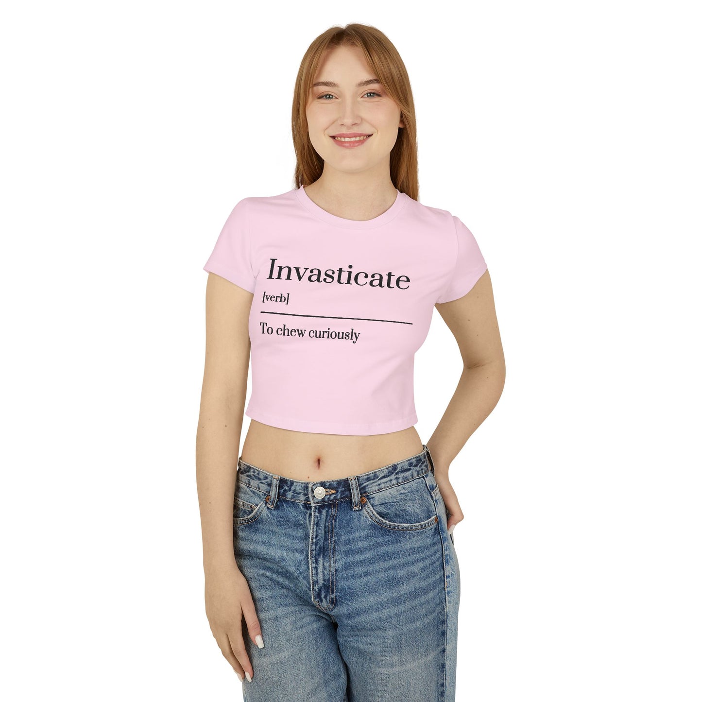 Playful Definitions Baby Tee, Cute Graphic Tee, Gift for Friends, Funny T-Shirt, Trendy Cropped Top, Summer Outfit
