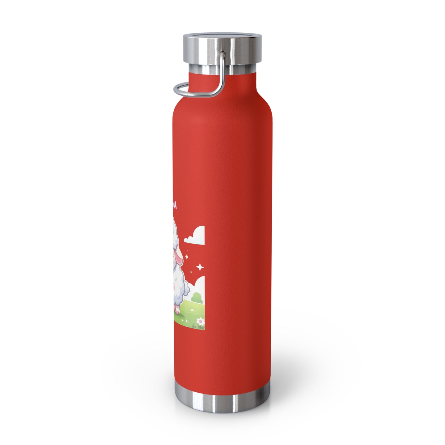 Cute Sheep Insulated Water Bottle - 22oz, Perfect Gift for Animal Lovers