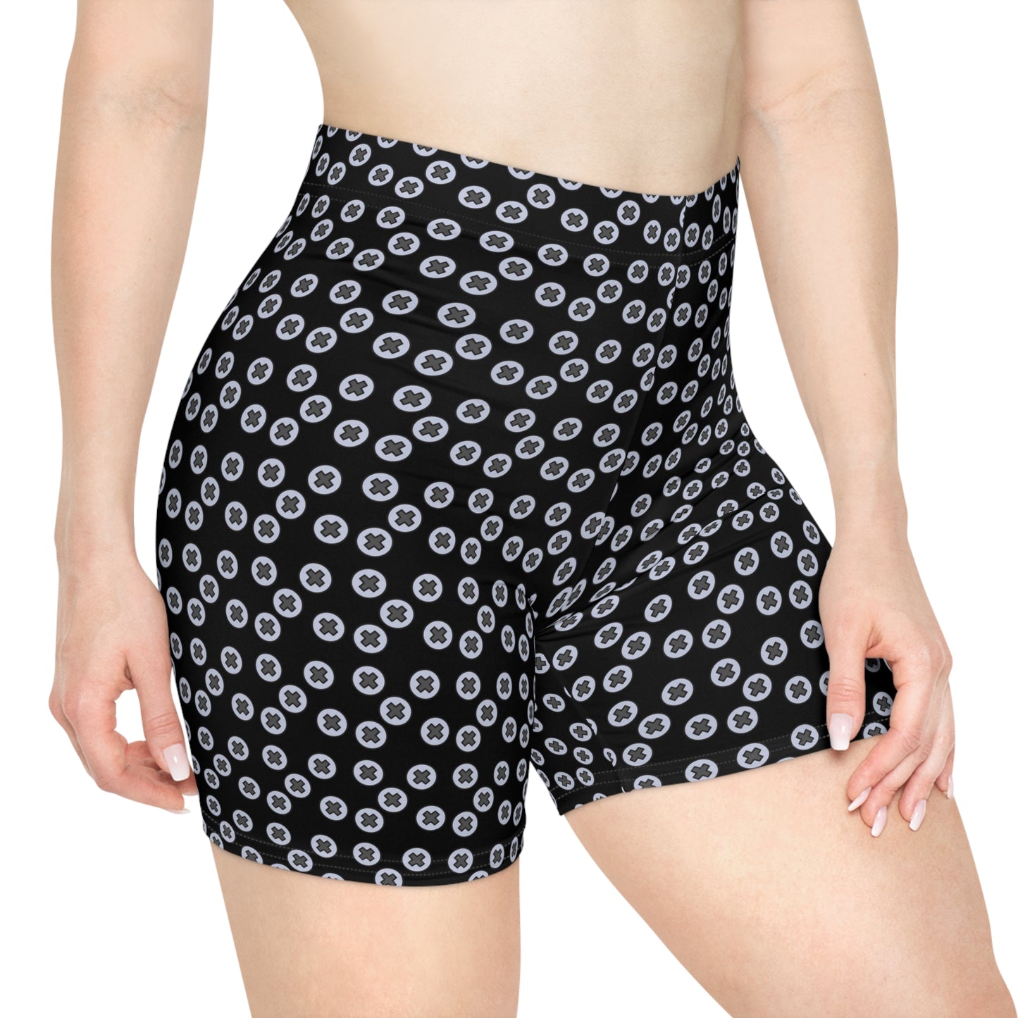 Women's Biker Shorts - Stylish Comfort for Active Lifestyle, Perfect for Gym, Yoga, Casual Wear, Summer Outings, and Fitness. Screwed - Black