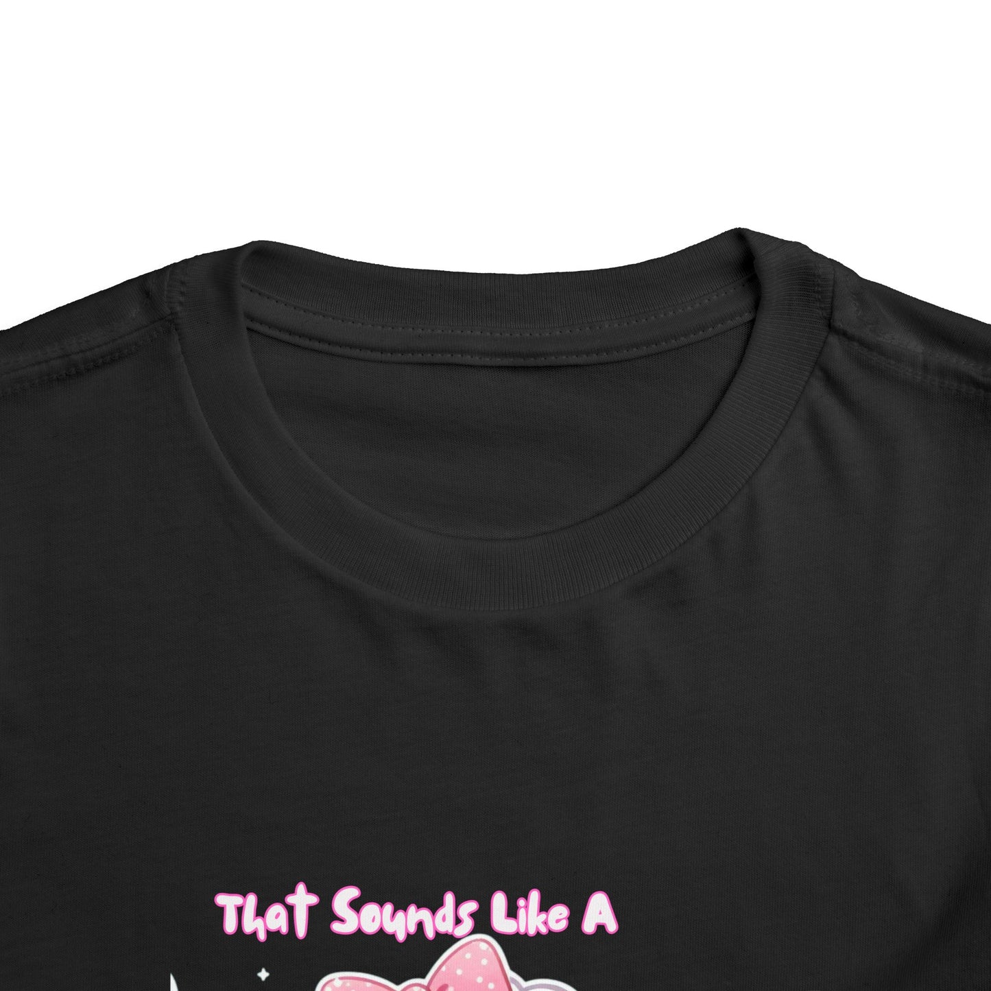 Cute Toddler Short Sleeve Tee - 'Tied Softly Like A Pretty Lamb' Design