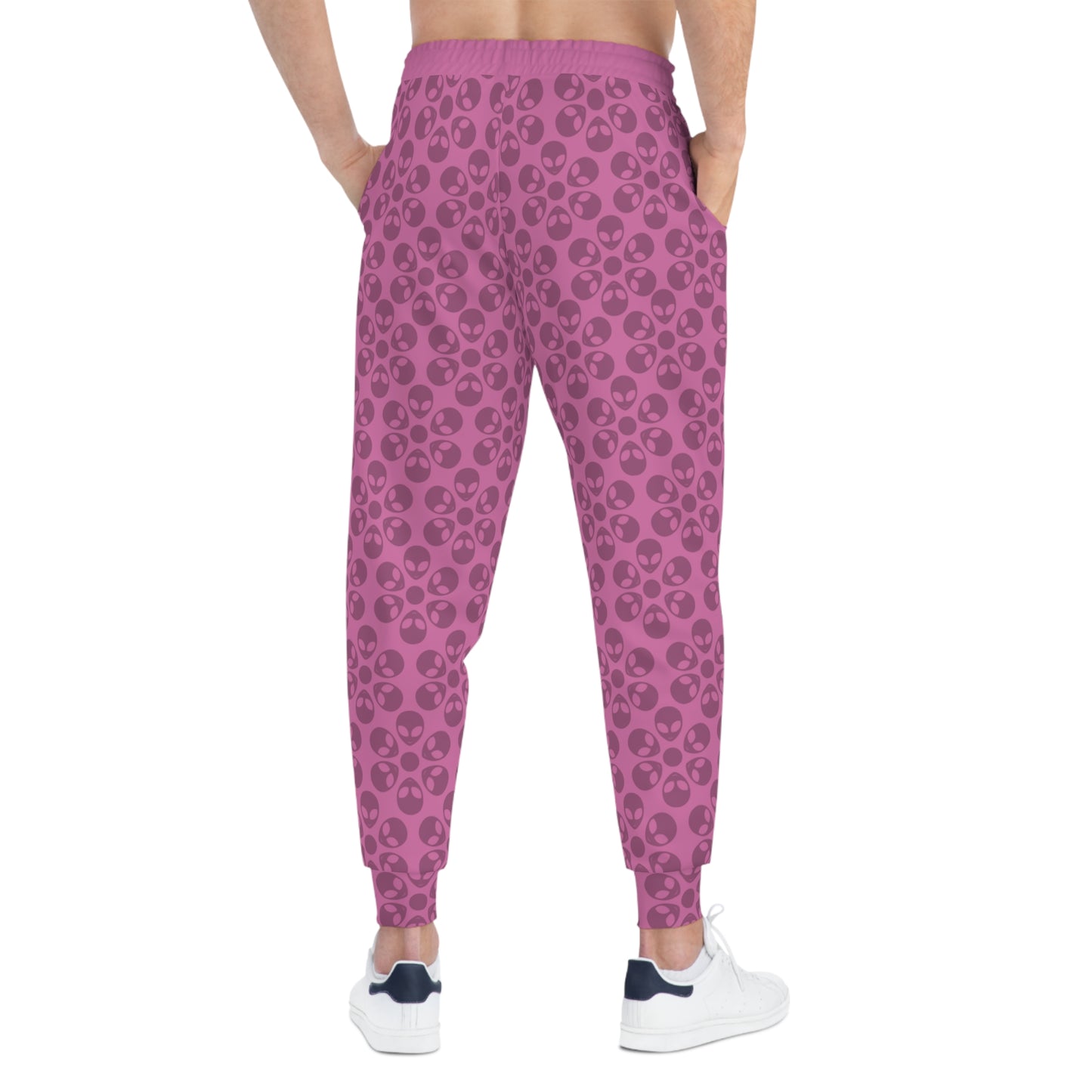 Stylish Floral Athletic Joggers Trendy Joggers Comfortable Workout Pants Casual Loungewear Gifts for Fitness Lovers Alien Flowers Light Pink
