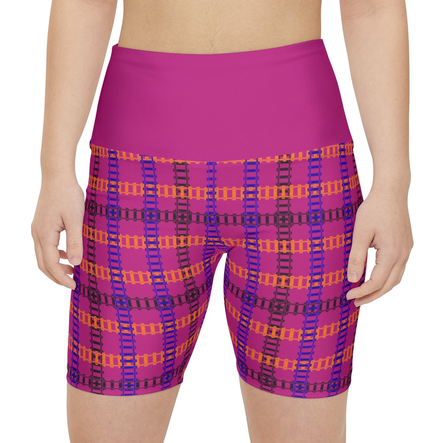 Vibrant Womens Workout Shorts Activewear Gym Apparel Sports Shorts Resistance Training Gear Summer Fitness Wear Yoga Clothing Train Tracks Pink