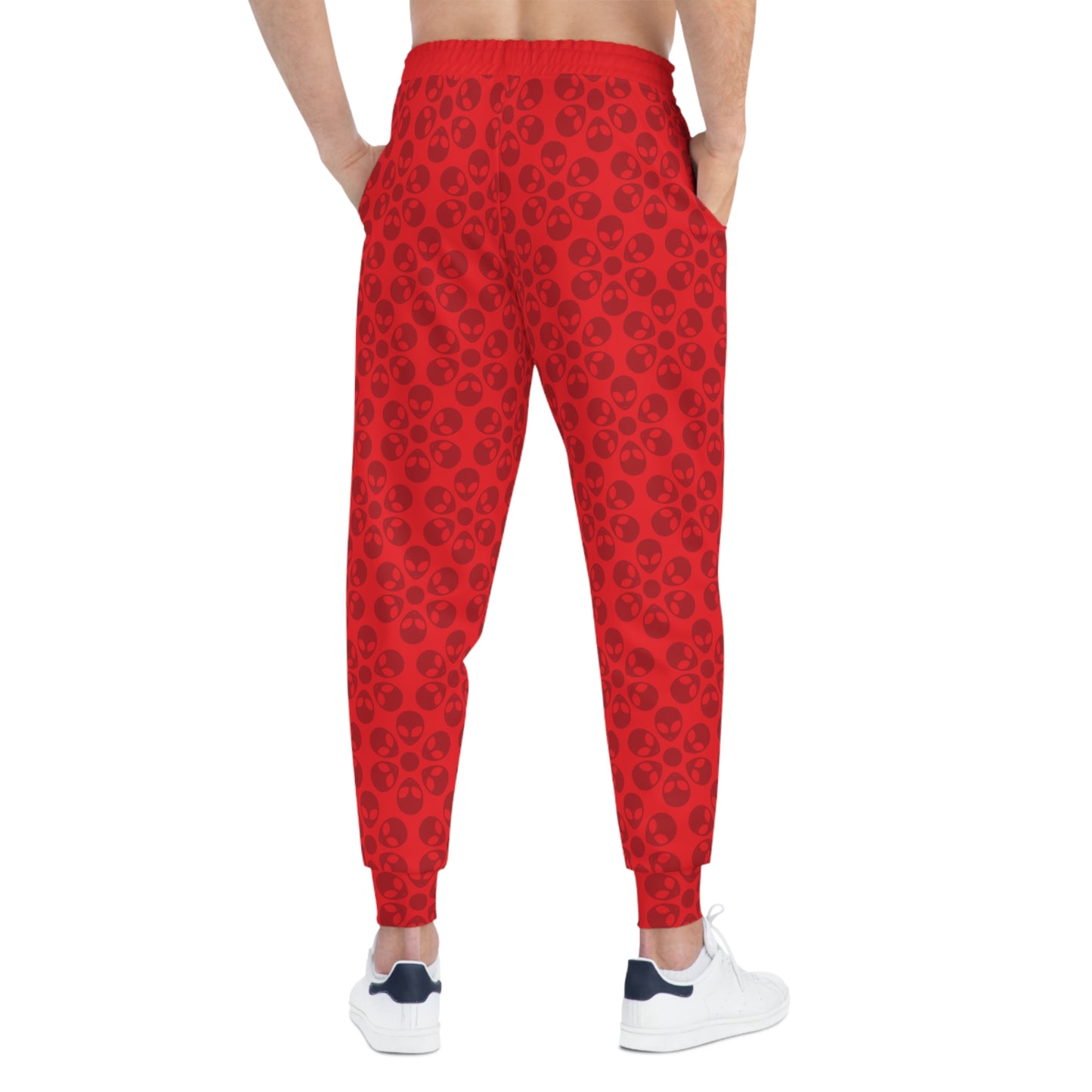 Stylish Floral Athletic Joggers Trendy Joggers Comfortable Workout Pants Casual Loungewear Gifts for Fitness Lovers Alien Flowers Red