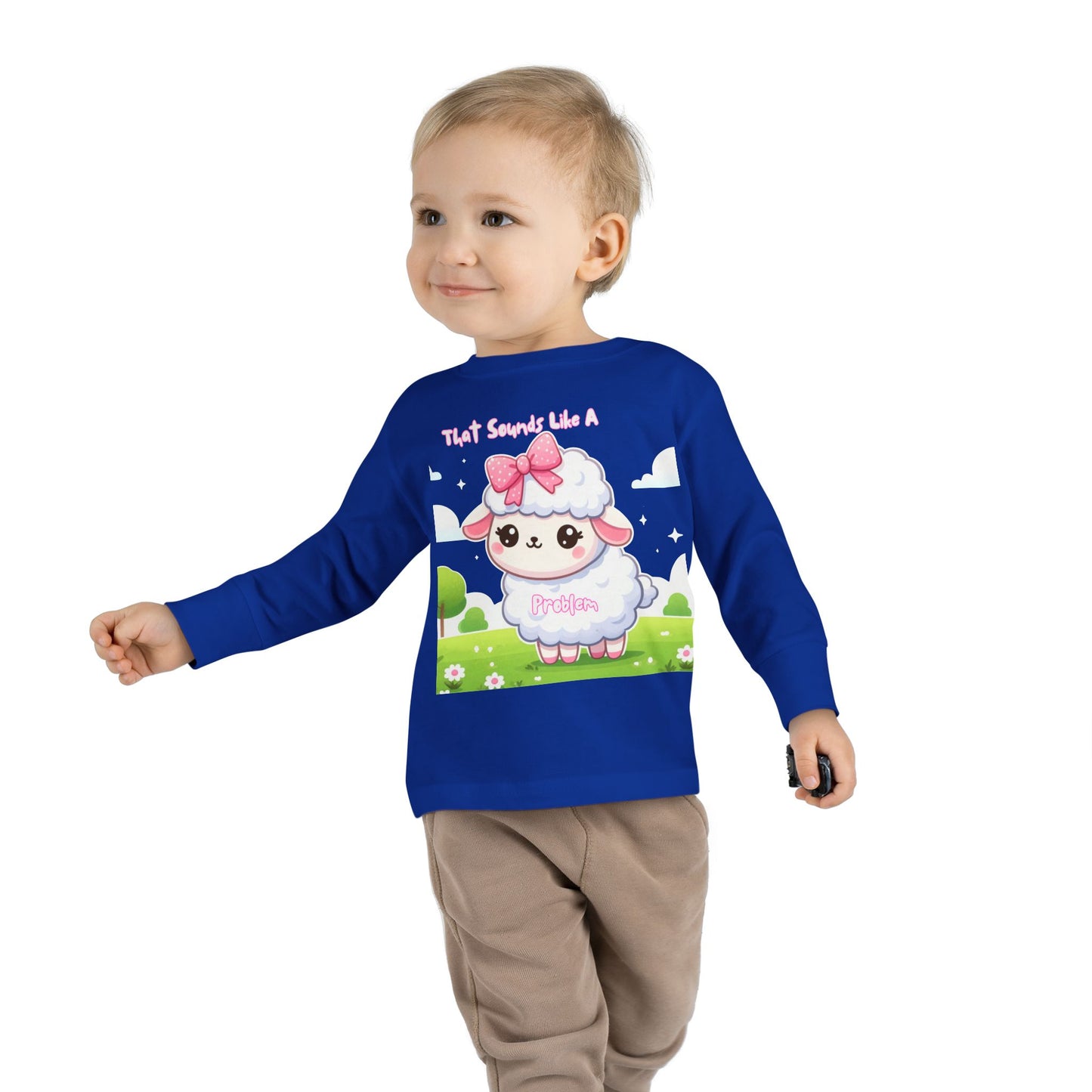 Cute Toddler Long Sleeve Tee - "That Sounds Like A Party" Design