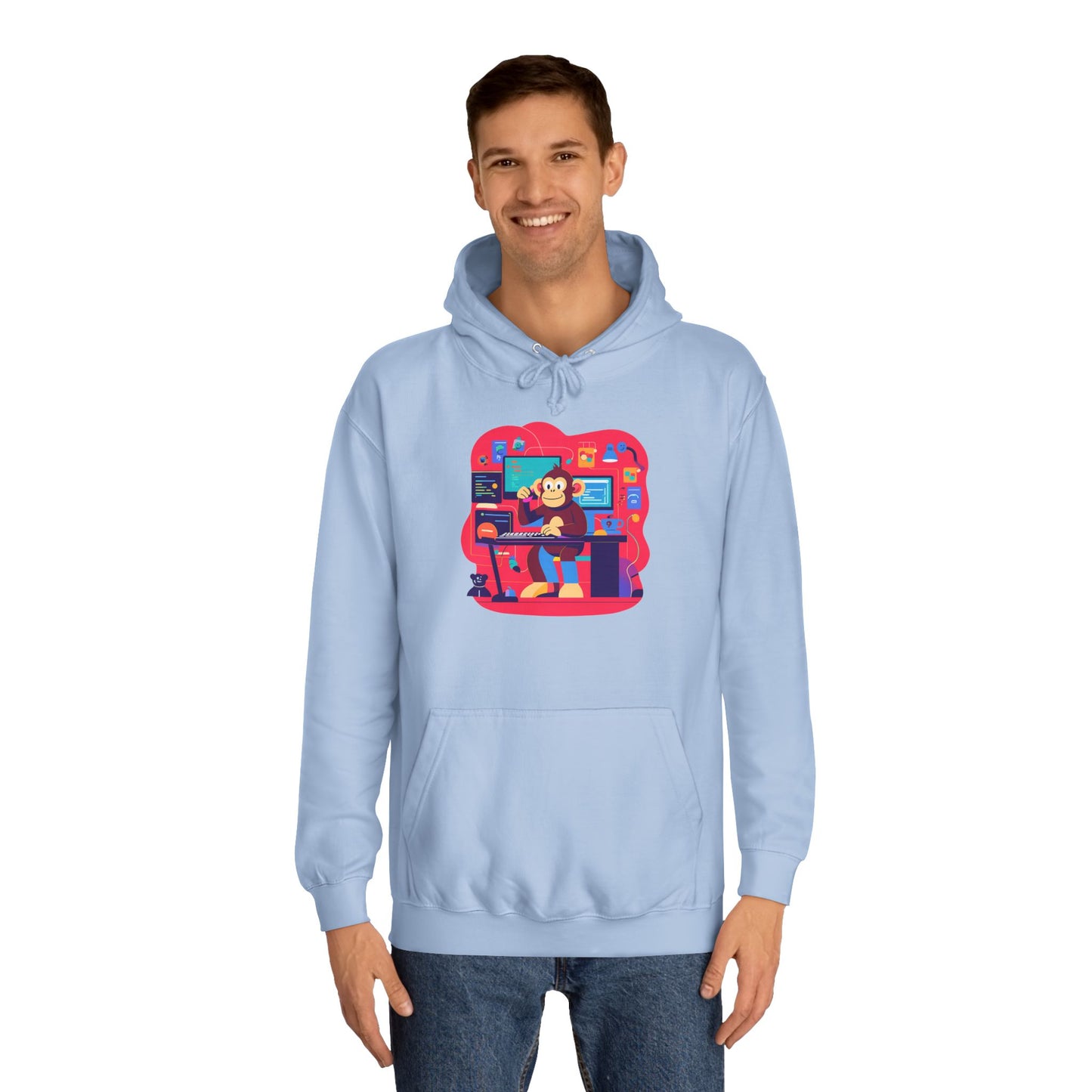Colorful College Hoodie, Unisex Sweatshirt, School Spirit Wear, Gift for Students, Cozy Campus Apparel, College Graduation Gift