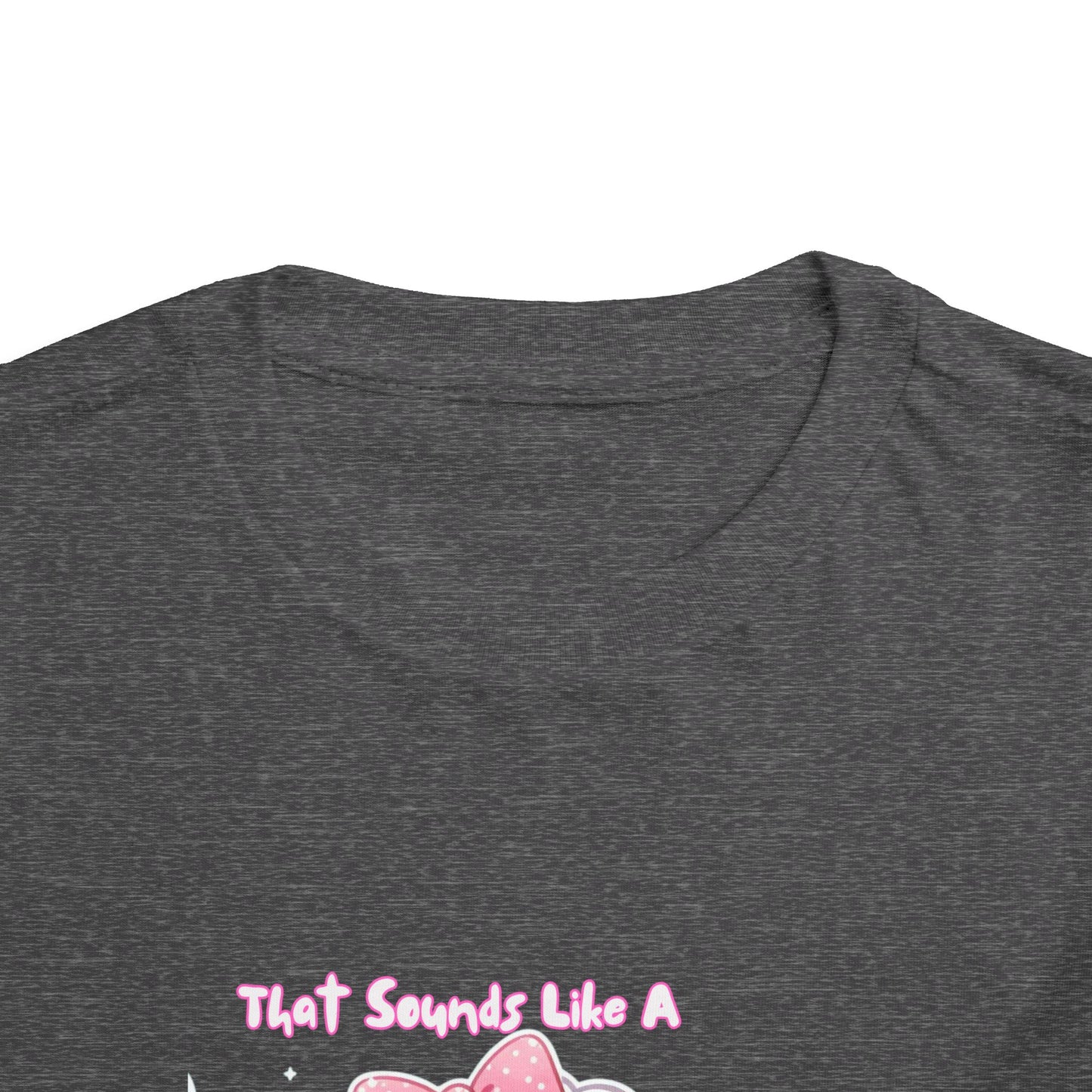 Cute Toddler Short Sleeve Tee - 'Tied Softly Like A Pretty Lamb' Design