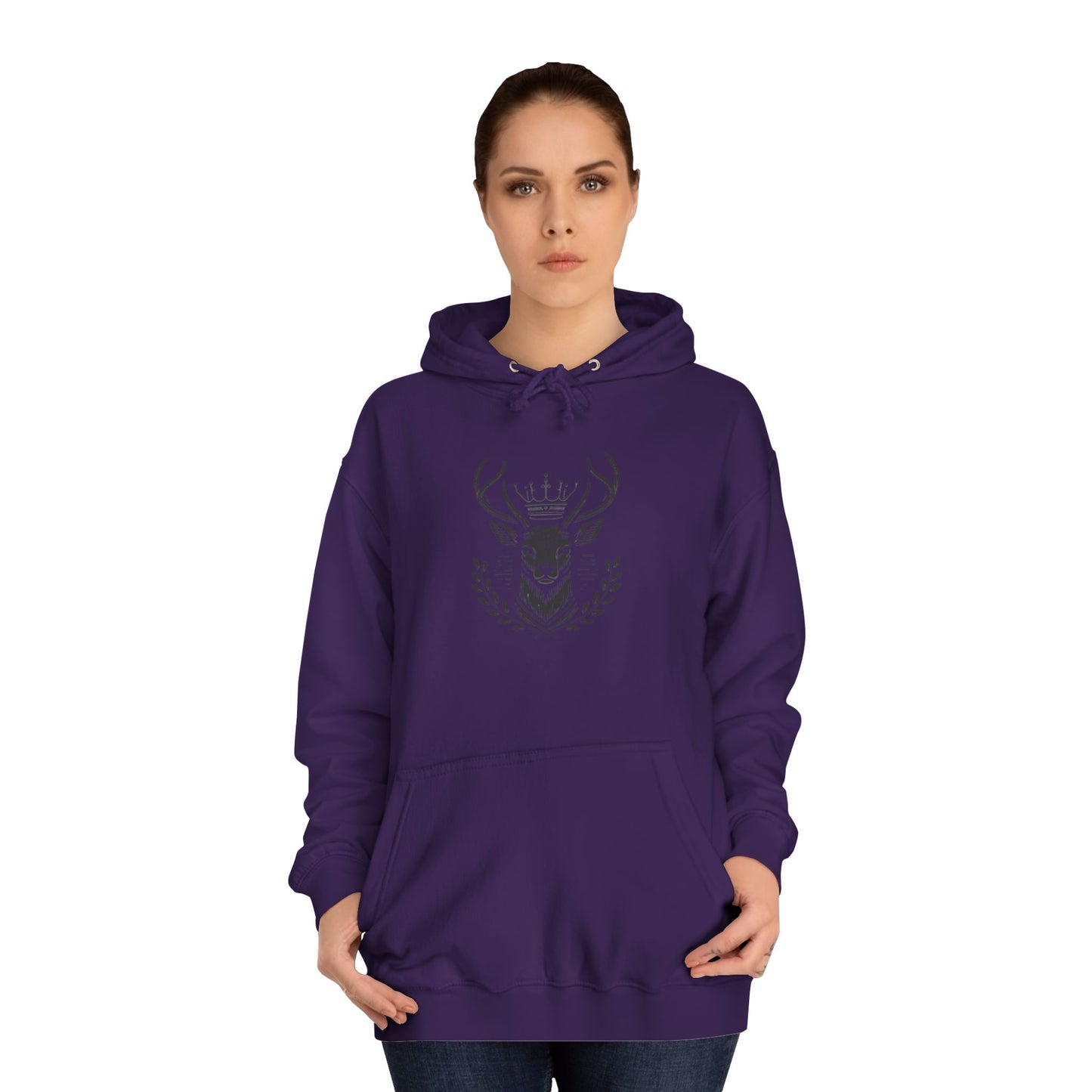 Stylish Unisex College Hoodie with Unique Design, Perfect for Casual Wear, Gifts, College Events, Fall Fashion, and Cozy Lounging - Oh Deer Lord