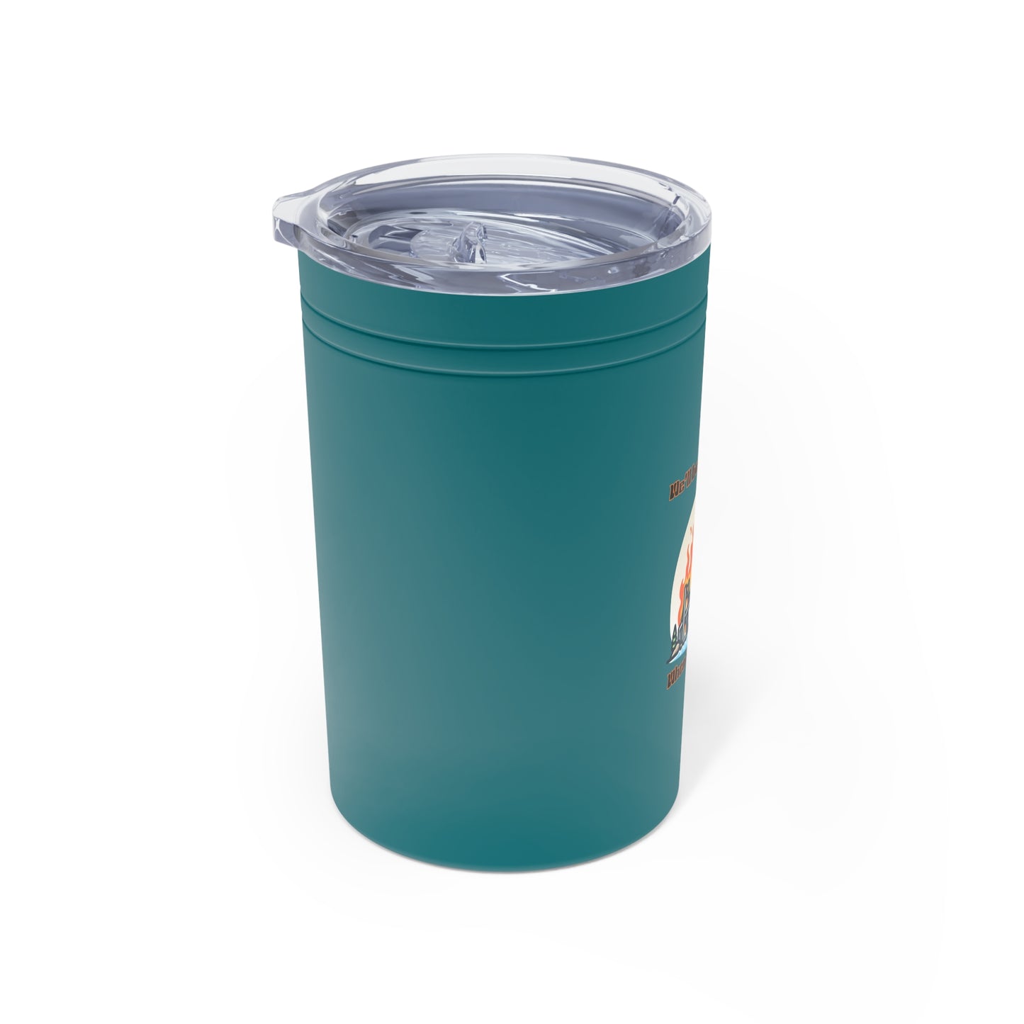 Funny Vacuum Insulated Tumbler - 'We'll Burn That Bridge' - 11oz Coffee Cup