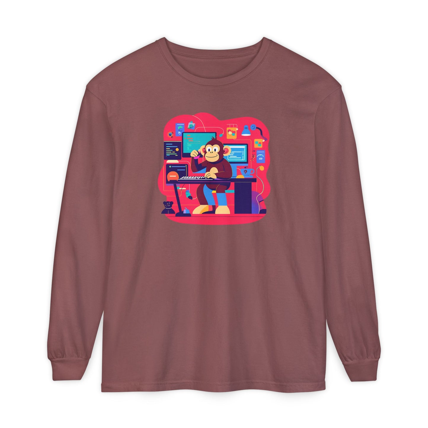 Unisex Garment-dyed Long Sleeve T-Shirt