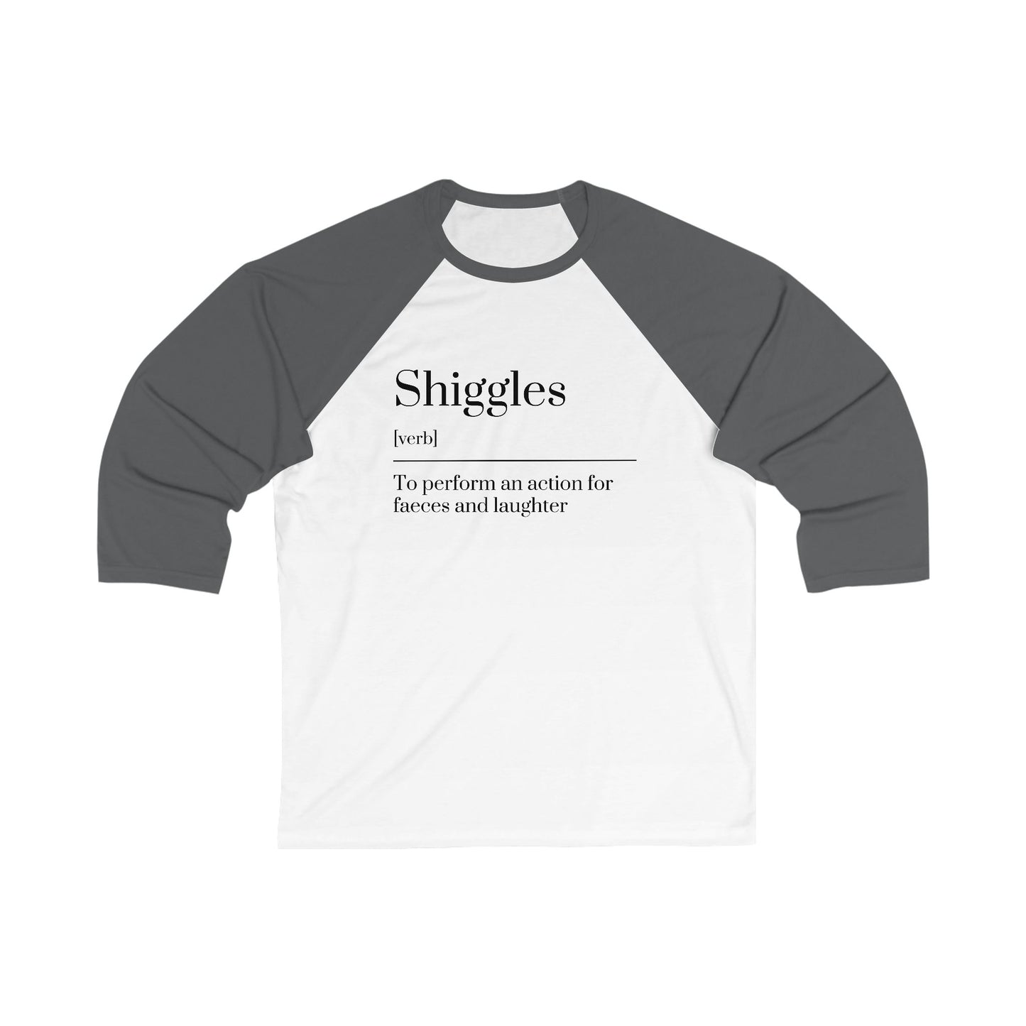 Unisex 3\4 Sleeve Baseball Tee