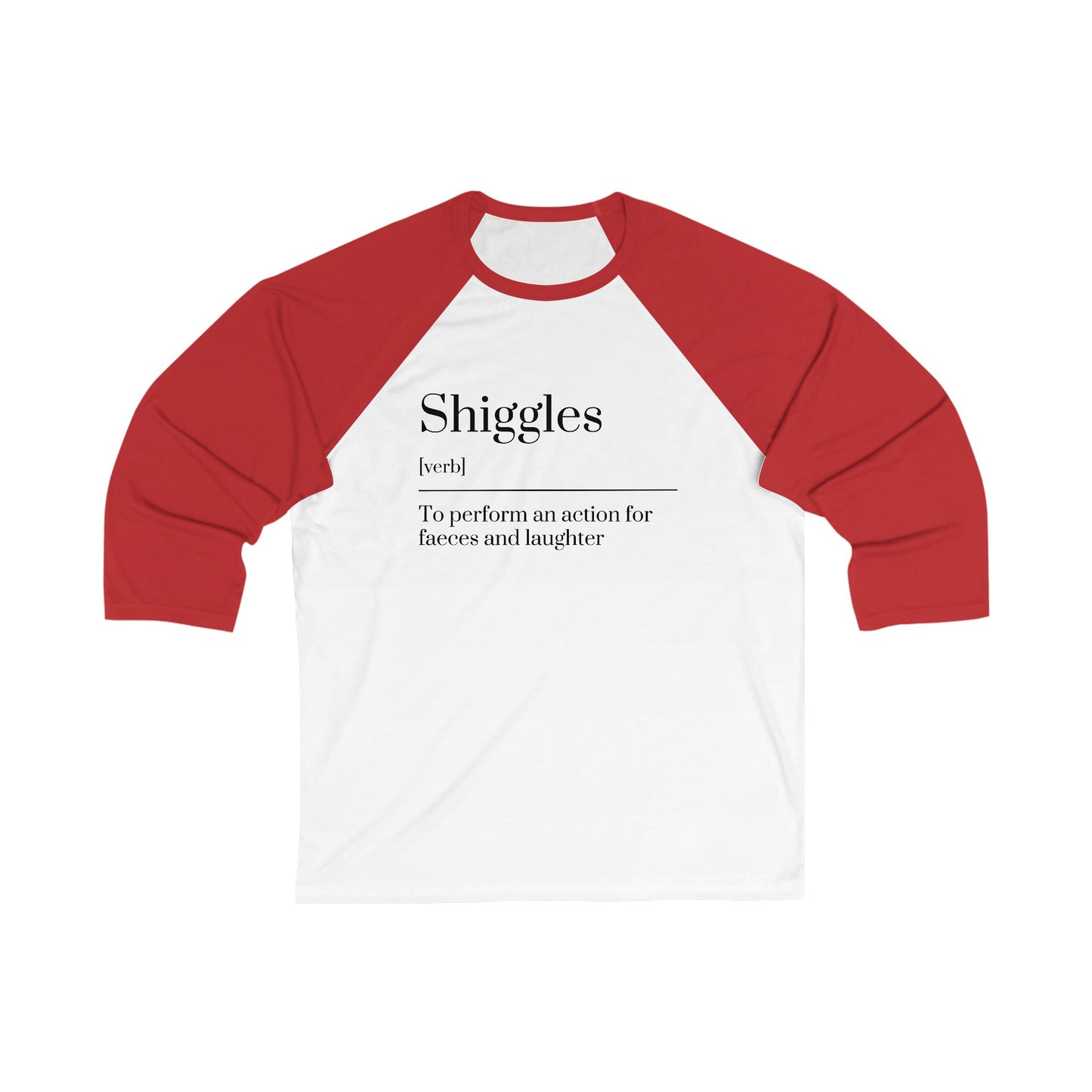 Unisex 3\4 Sleeve Baseball Tee