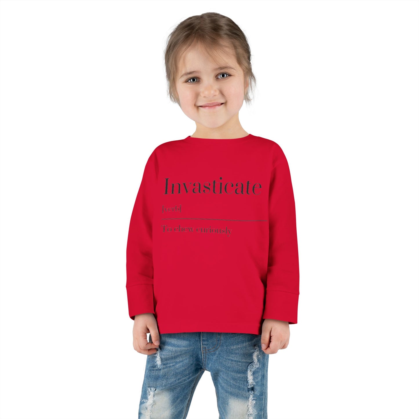 Toddler Long Sleeve Tee with Inspirational Quote, Cute Kids Shirt, Kids Gift, Motivational Toddler Apparel, Cozy Everyday Top