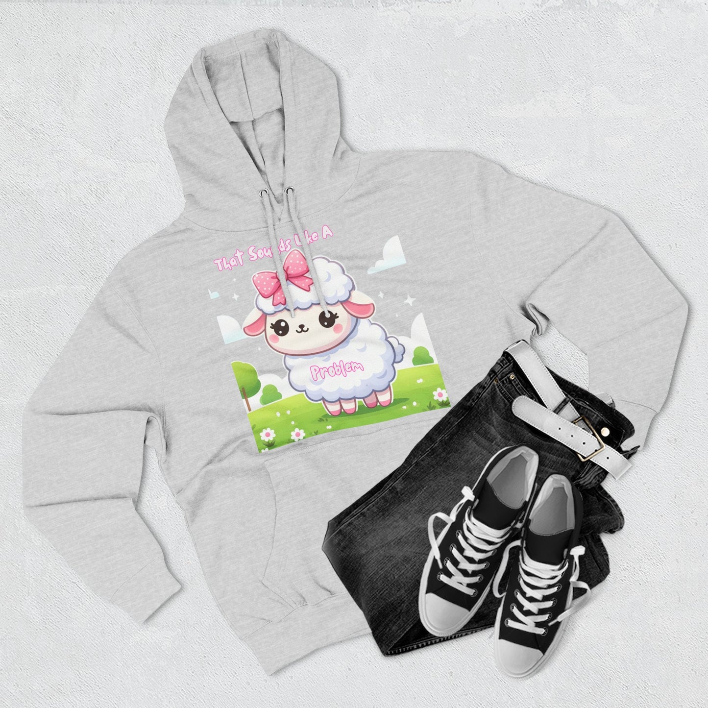 Ewe Problem - Three-Panel Fleece Hoodie