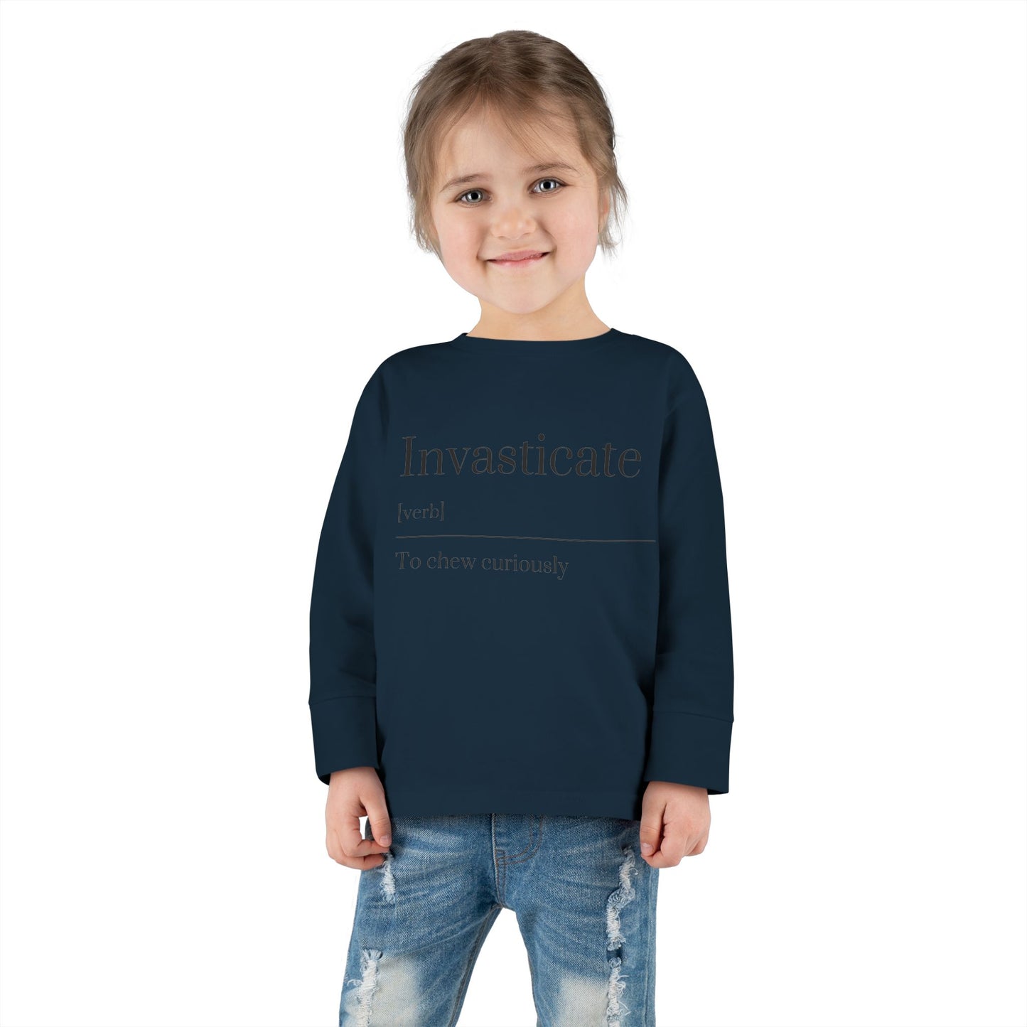 Toddler Long Sleeve Tee with Inspirational Quote, Cute Kids Shirt, Kids Gift, Motivational Toddler Apparel, Cozy Everyday Top