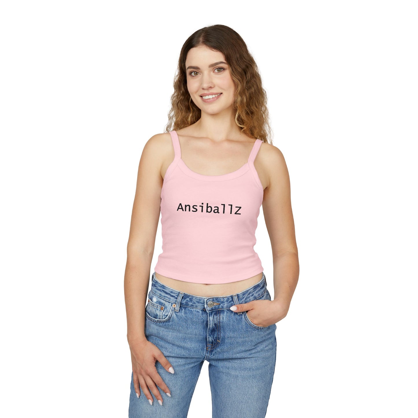 Trendy Women's Spaghetti Strap Tank Top with 'Ansiballz' Design | Ideal for Summer, Casual Wear, Gifts, Festivals, Lounging
