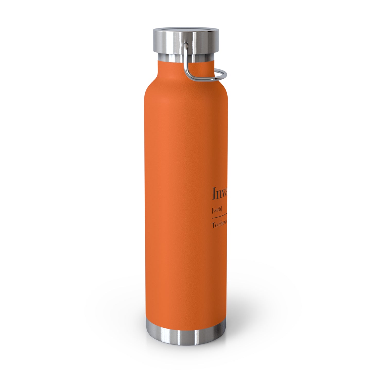 Curated Copper Insulated Water Bottle, 22oz | Stylish Hydration, Eco-Friendly, Gift for Adventurers, Travel Companion, Quote Bottle