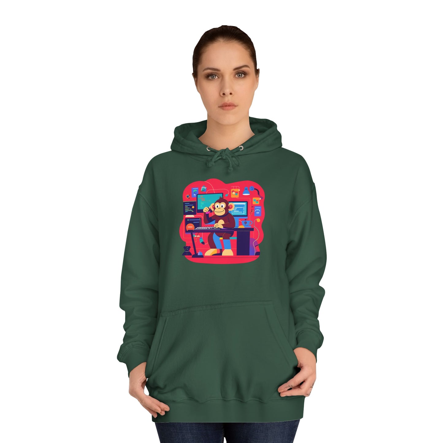 Colorful College Hoodie, Unisex Sweatshirt, School Spirit Wear, Gift for Students, Cozy Campus Apparel, College Graduation Gift