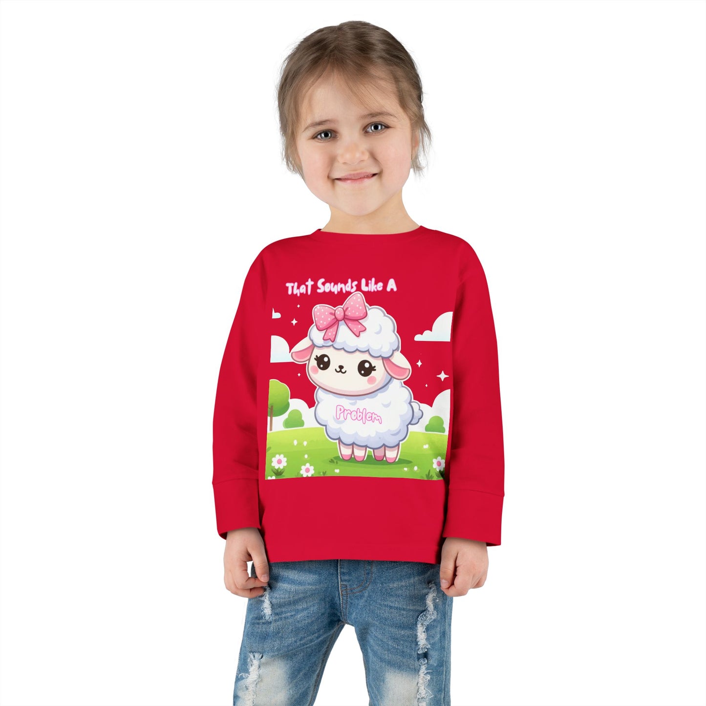 Cute Toddler Long Sleeve Tee - "That Sounds Like A Party" Design