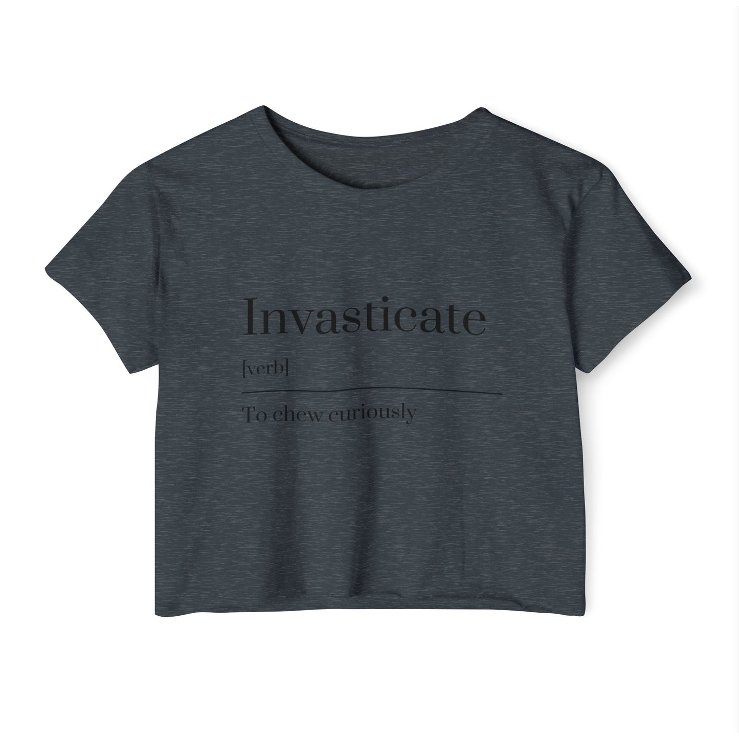 Invasticate Women’s Festival Crop Top | Fun Summer Style, Music Fest Top, Cute Gift for Her, Trendy Casual Wear, Cheeky Summer Tee