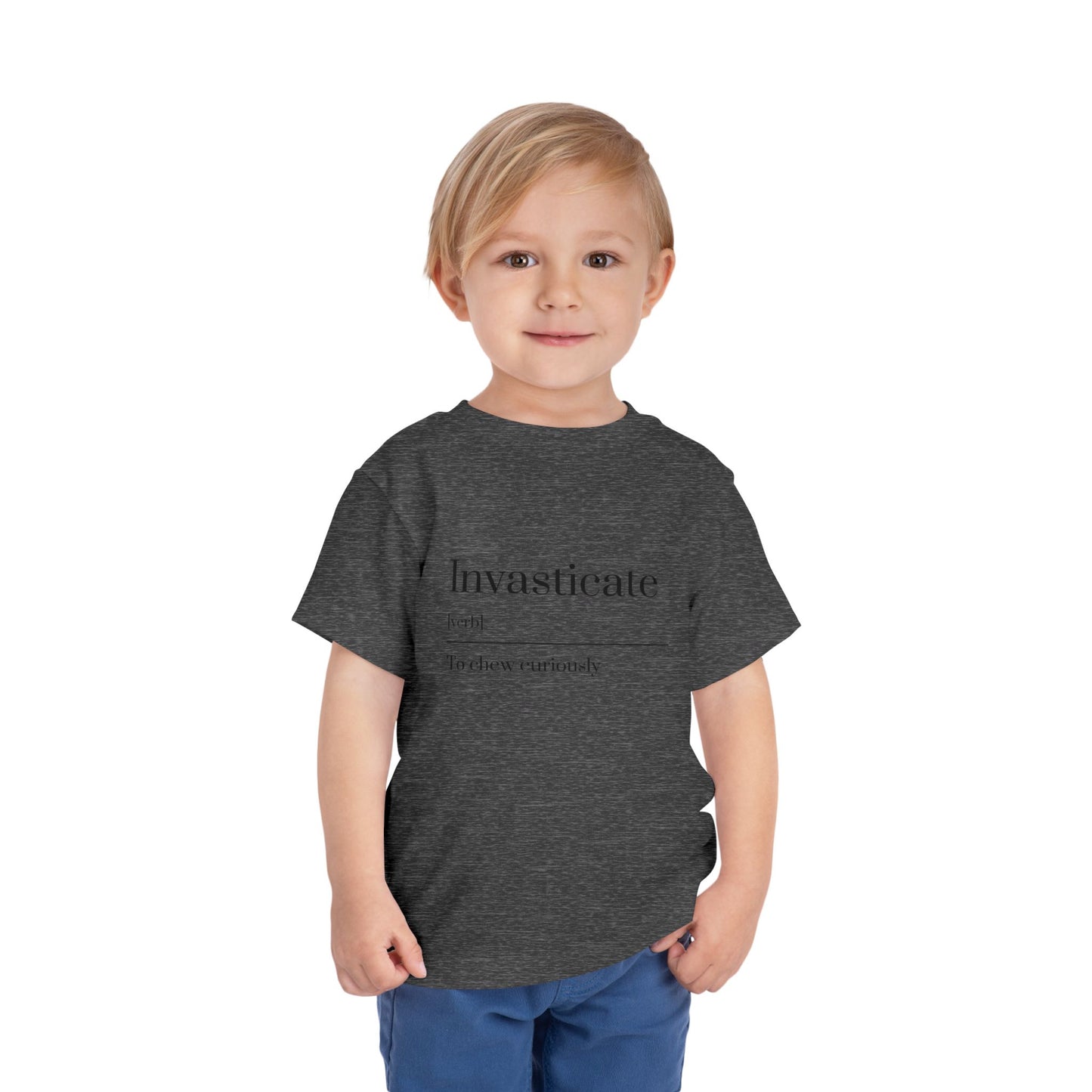 Curious Toddler Tee - Cute Short Sleeve Shirt, Kids Gift, Playful T-Shirt, Educational Apparel, Toddler Clothes