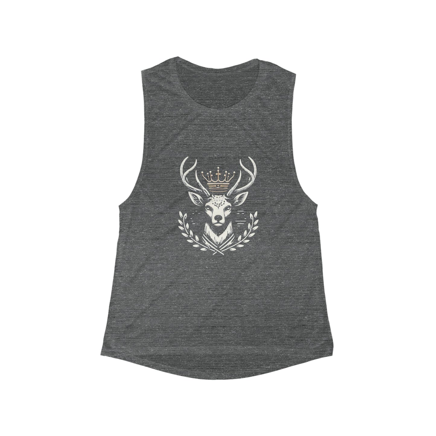 Royal Deer Women's Flowy Muscle Tank - Stylish & Comfortable Activewear - Oh Deer Lord