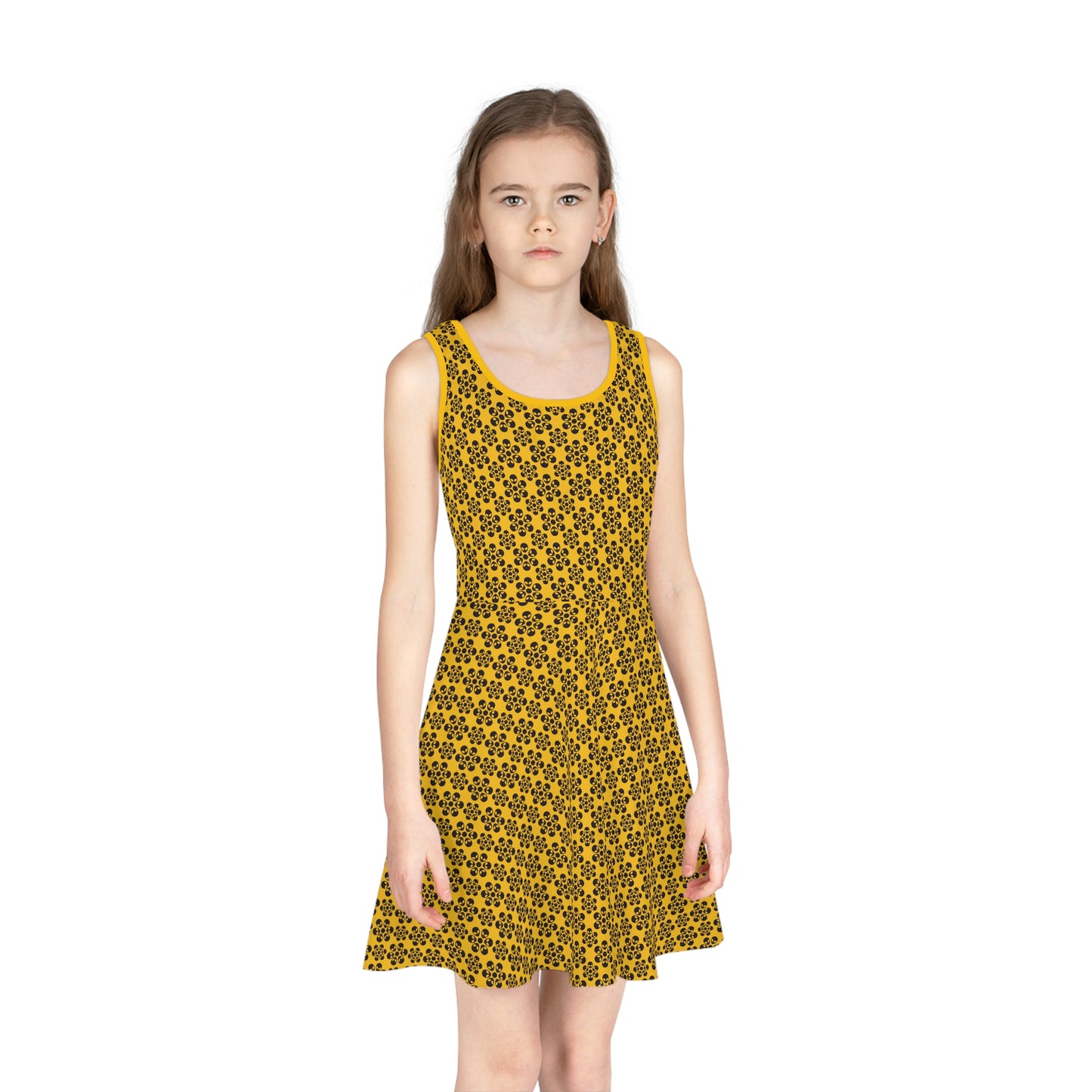 Girls Alien Sundress - Yellow