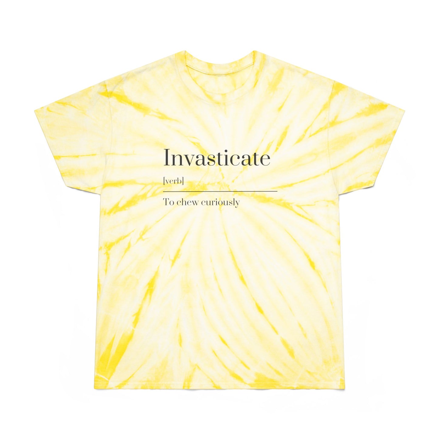 Sunny Tie-Dye Tee, Invasticate, Casual Summer Shirt, Gift for Her, Vibrant Everyday Wear, Boho Style T-Shirt
