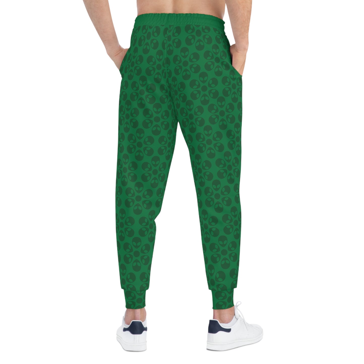 Stylish Floral Athletic Joggers Trendy Joggers Comfortable Workout Pants Casual Loungewear Gifts for Fitness Lovers Alien Flowers Dark Green