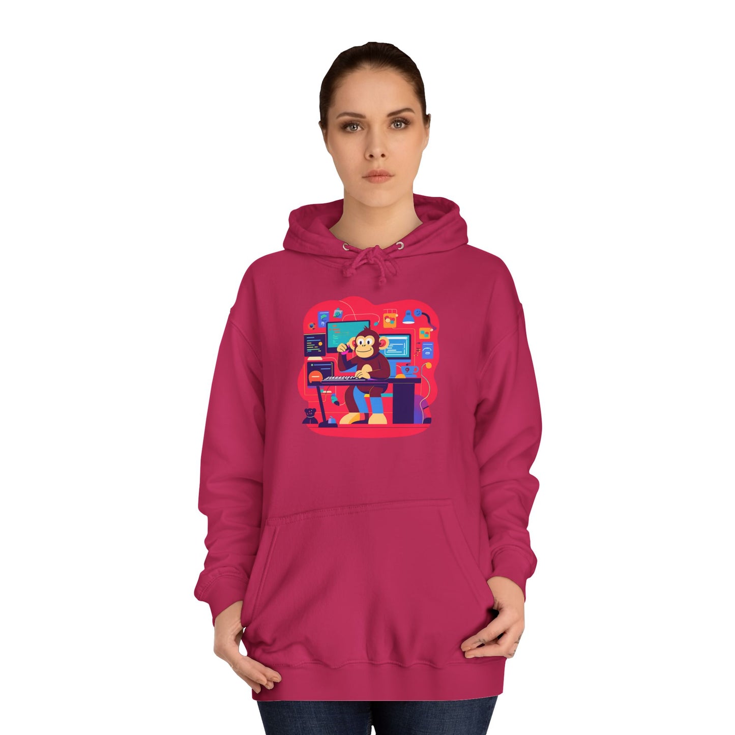 Colorful College Hoodie, Unisex Sweatshirt, School Spirit Wear, Gift for Students, Cozy Campus Apparel, College Graduation Gift