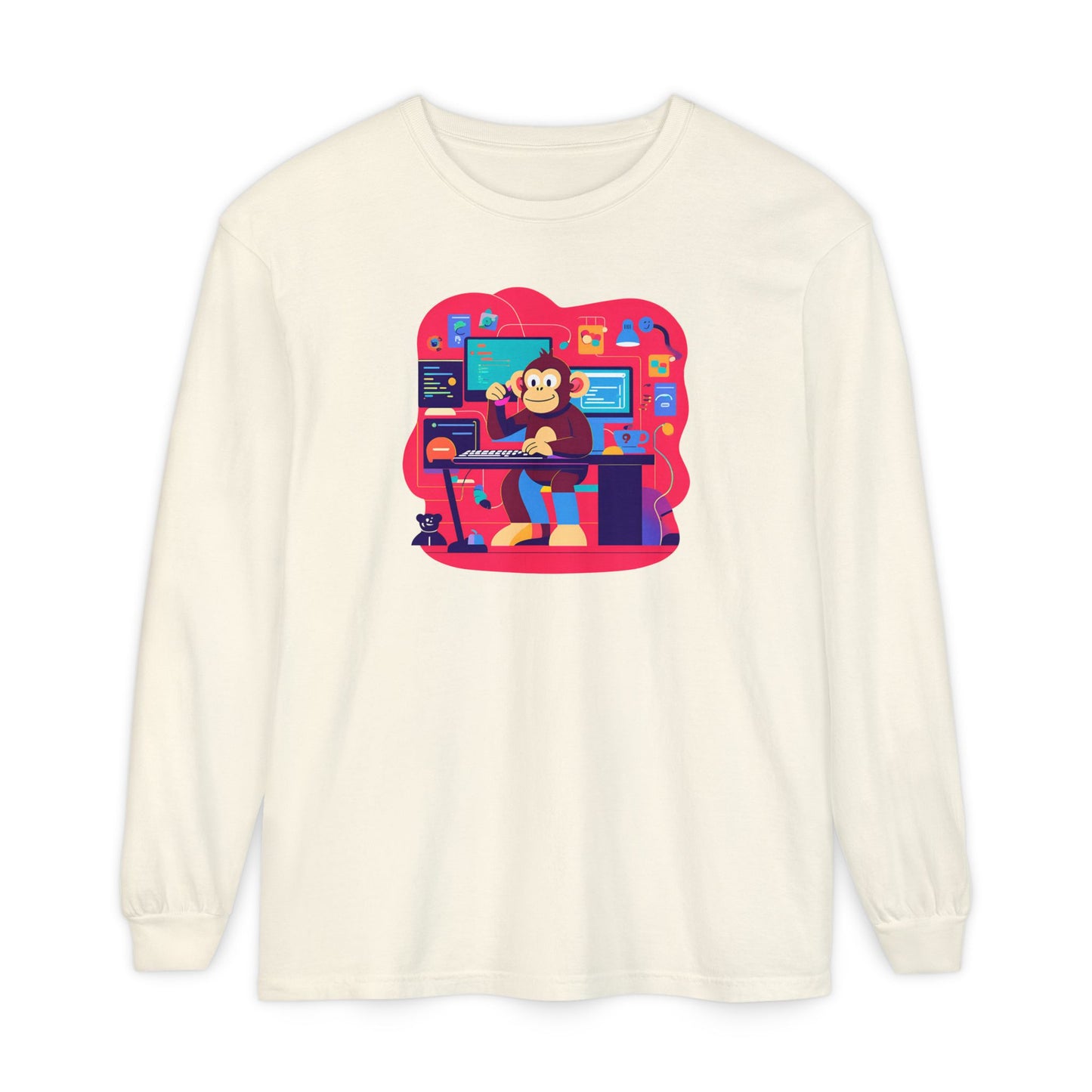 Unisex Garment-dyed Long Sleeve T-Shirt