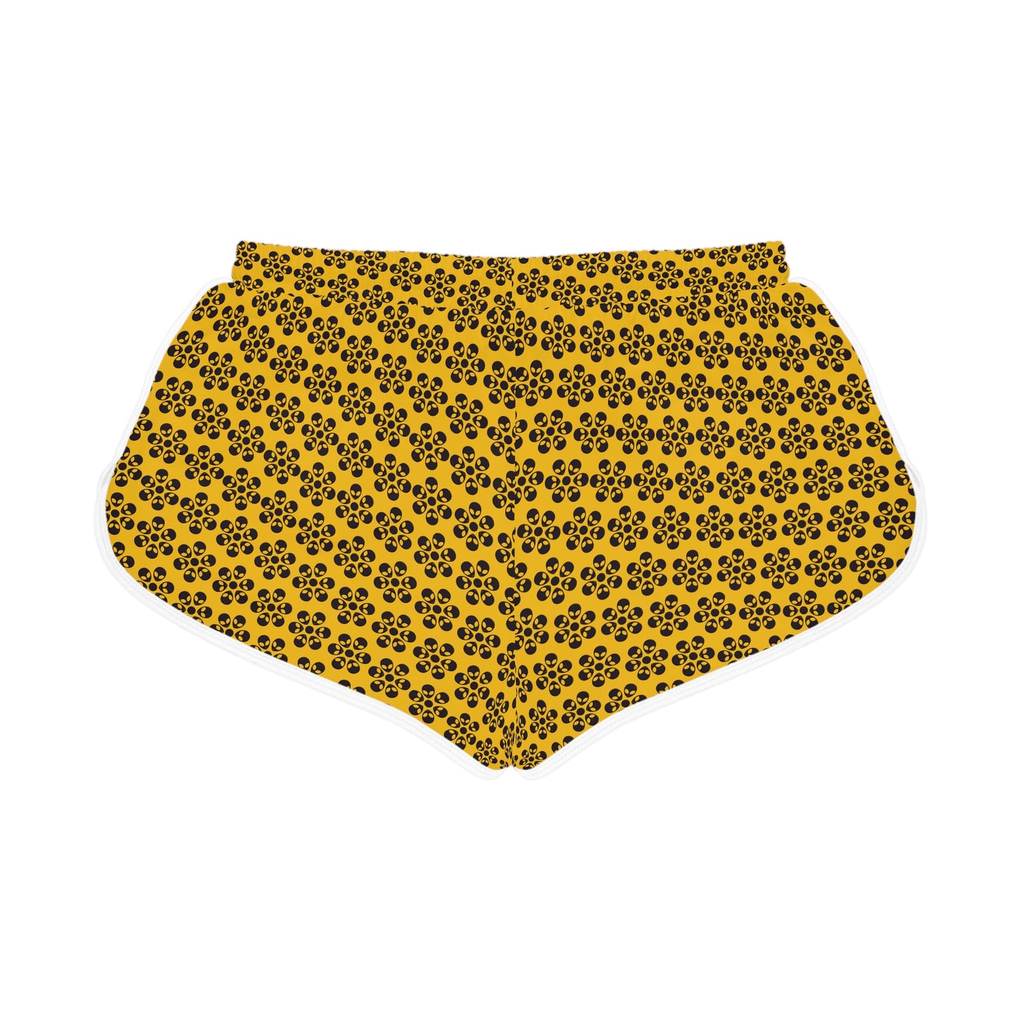 Alien Floral Relaxed Shorts - Yellow