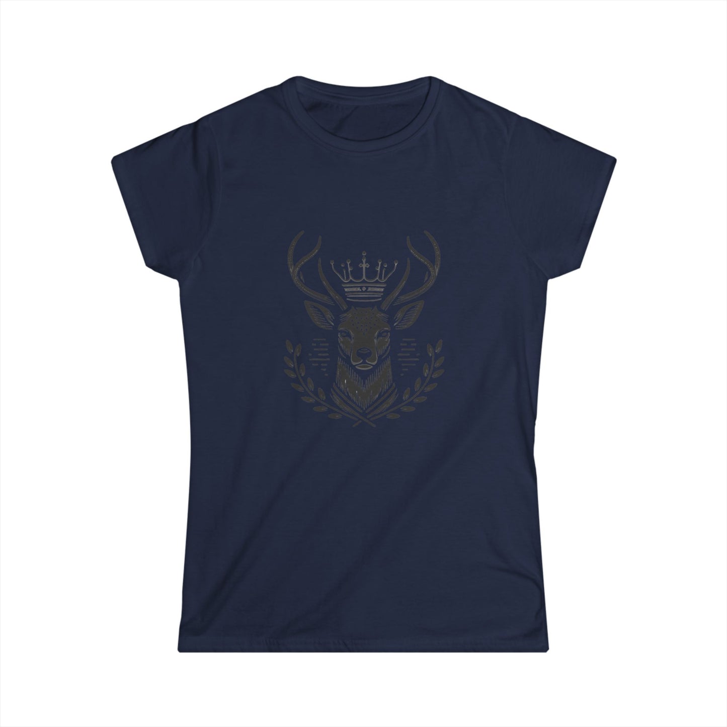 Bohemian Antler Women's Softstyle Tee - Nature-Inspired Graphic Shirt - Oh Deer Lord